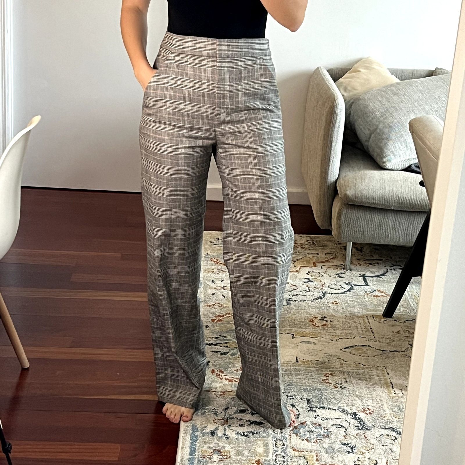 Veronica Beard Veronica Beard Jude trousers dress pants size 4 checked Size 27" / US 4 / IT 40 - 3 Thumbnail
