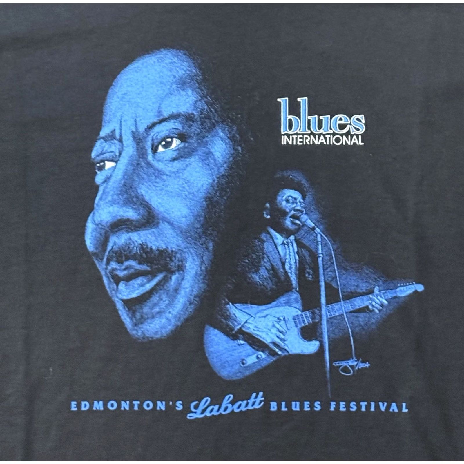 Fruit Of The Loom VINTAGE Labatt Blues Festival 2004 Muddy Waters Shirt XL Cotton Fruit of the Loom Mens Blues Rock Band T-Shirt Size US L / EU 52-54 / 3 - 3 Thumbnail