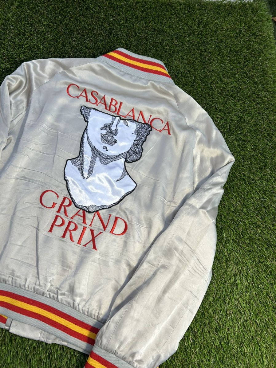 Casablanca Grand Prix Satin Bomber Jacket