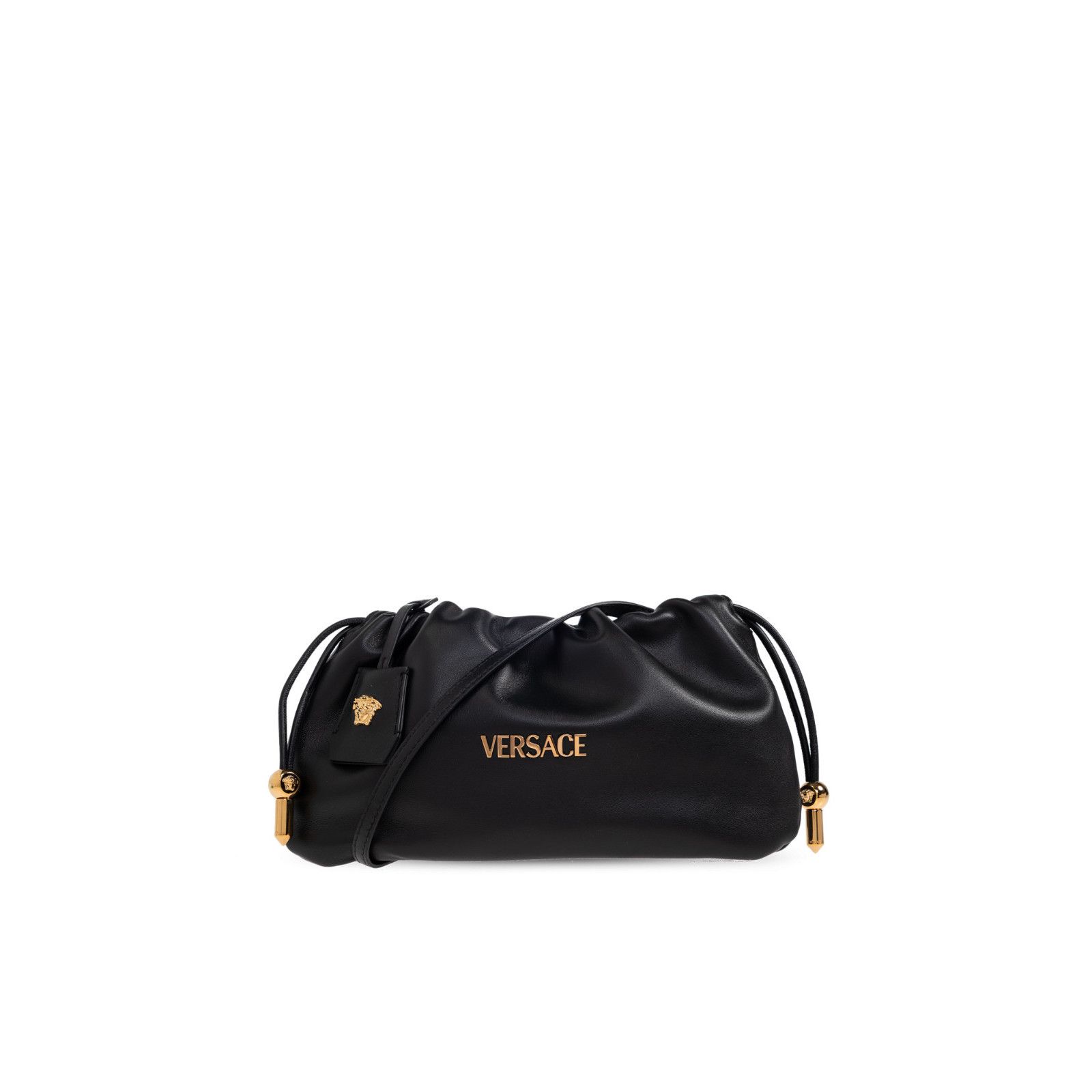 Versace VERSACE Tag Mini Black Leather Shoulder Bag New & Authentic Size ONE SIZE - 1 Thumbnail