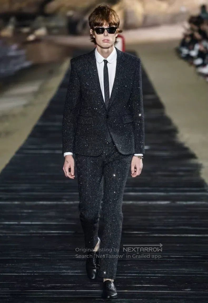Saint Laurent Paris Saint Laurent Paris Sequined Dress Pants Size US 30 / EU 46 - 7 Thumbnail