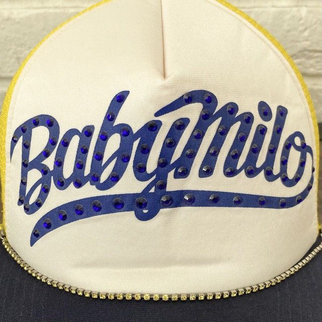 Bape × Swarovski Swarovski × BAPE Baby Milo logo trucker hat cap APE NIGO Size ONE SIZE - 2 Thumbnail