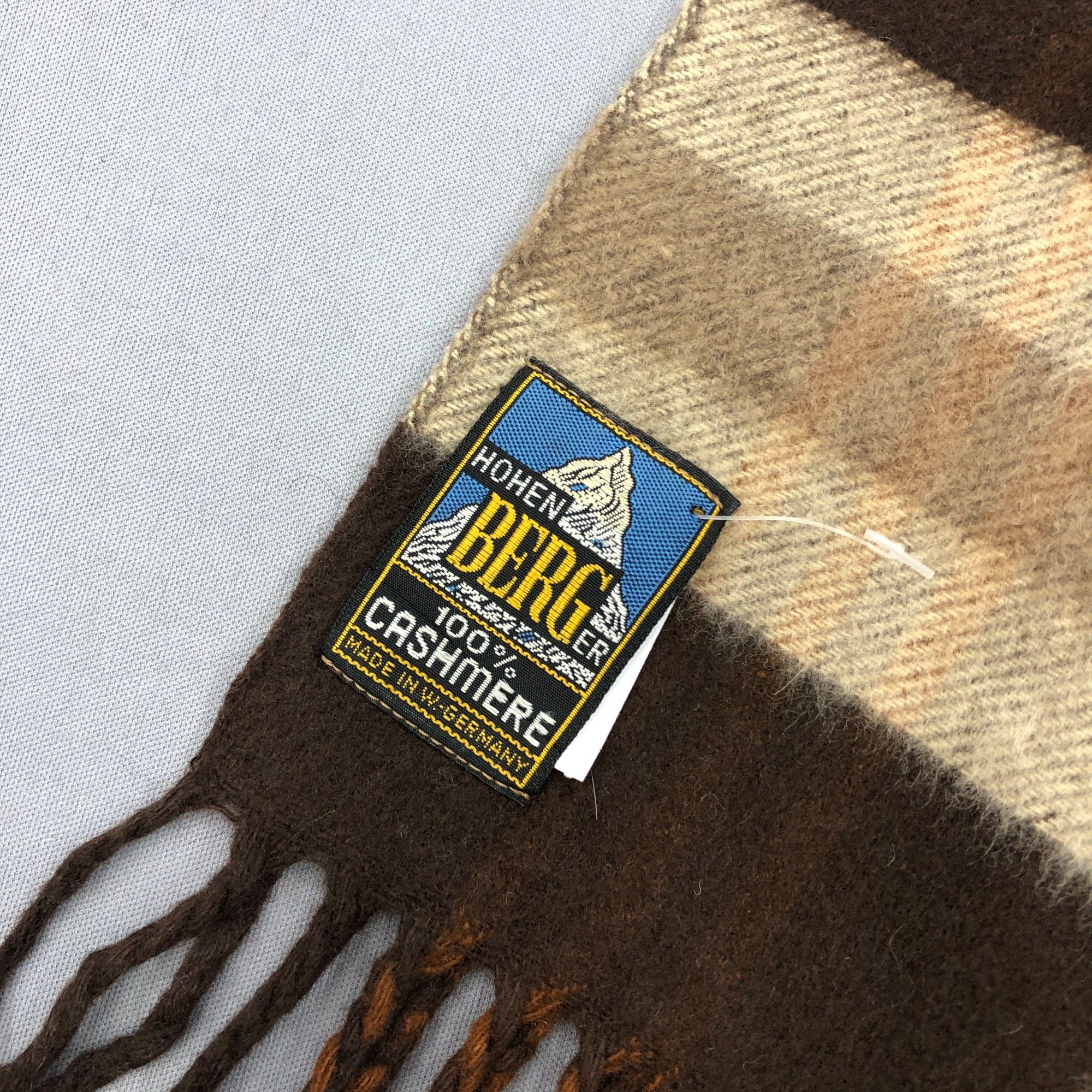 Japanese Brand Vintage Hohenberger Scarf Muffler Wool Plaid Scarves Size ONE SIZE - 4 Thumbnail