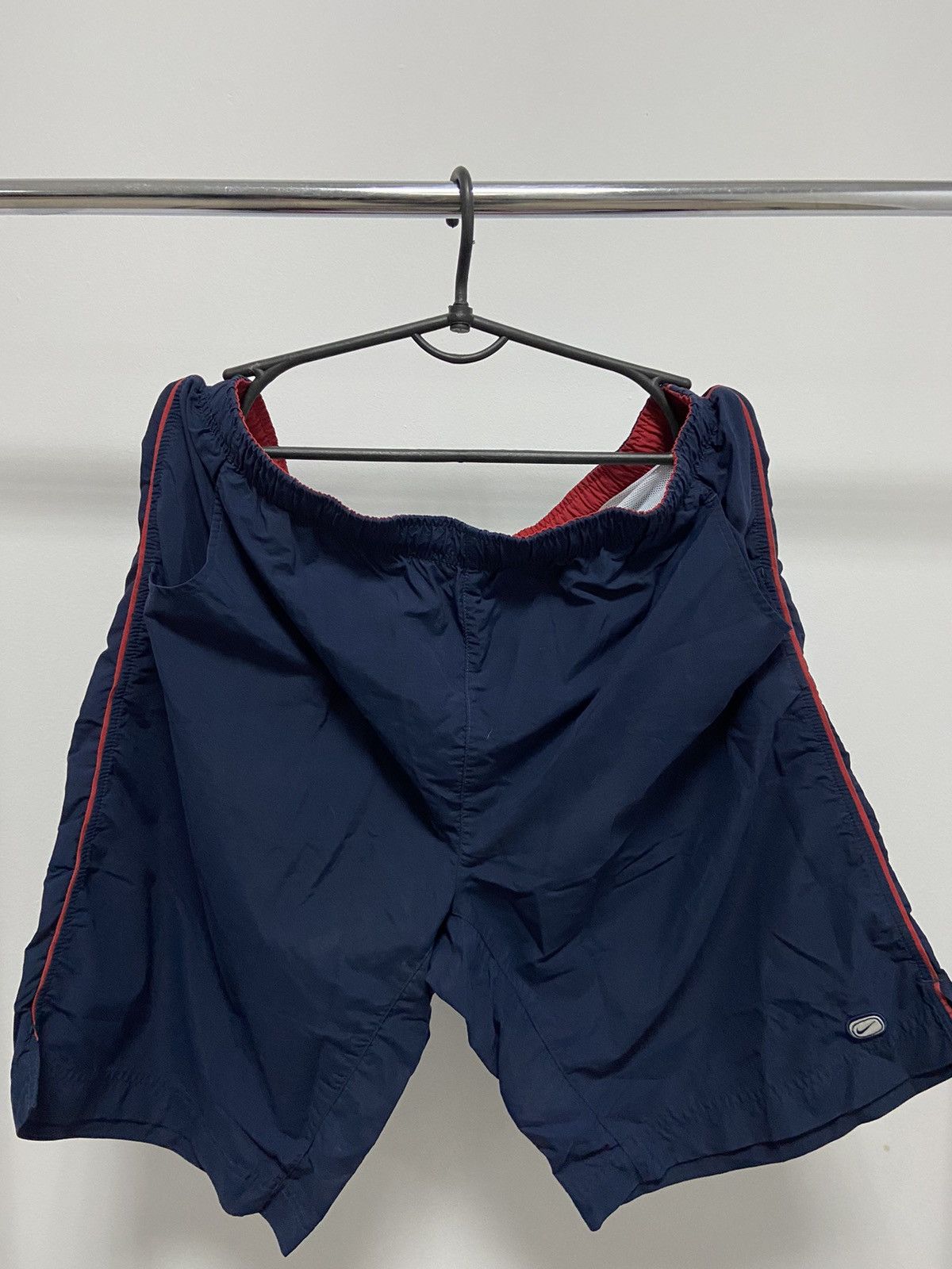 Nike × Vintage Nike Shorts Vintage Small Logo Y2K Nylon Big Logo Size US 36 / EU 52 - 4 Thumbnail