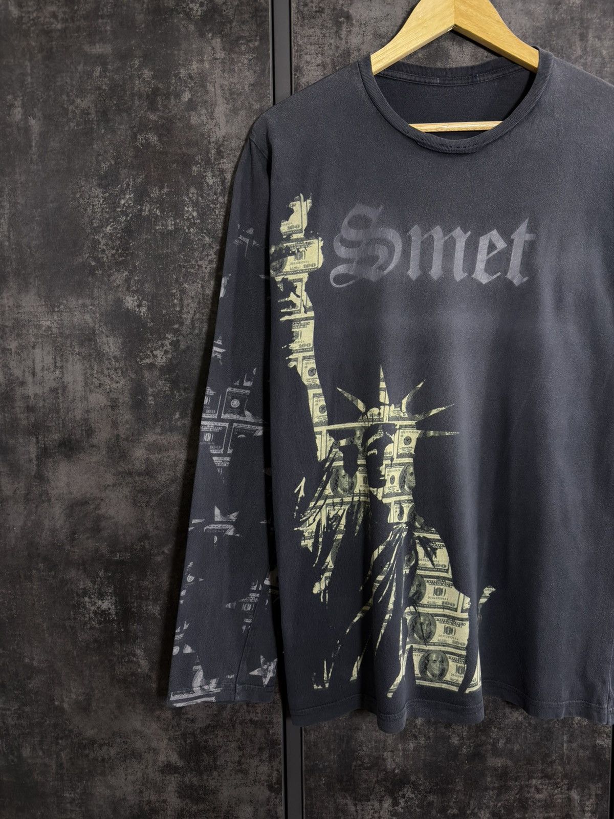 Christian Audigier Sick Vintage Smet Christian Audigier Money Skull Longsleeve Size US M / EU 48-50 / 2 - 4 Thumbnail