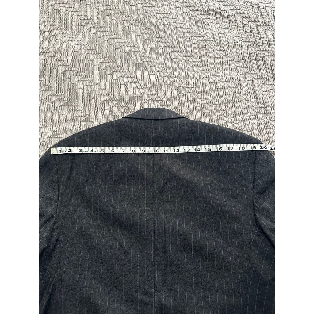 Hugo Boss Hugo Boss gray pinstripe wool two button blazer size 40R Size 40R - 9 Thumbnail