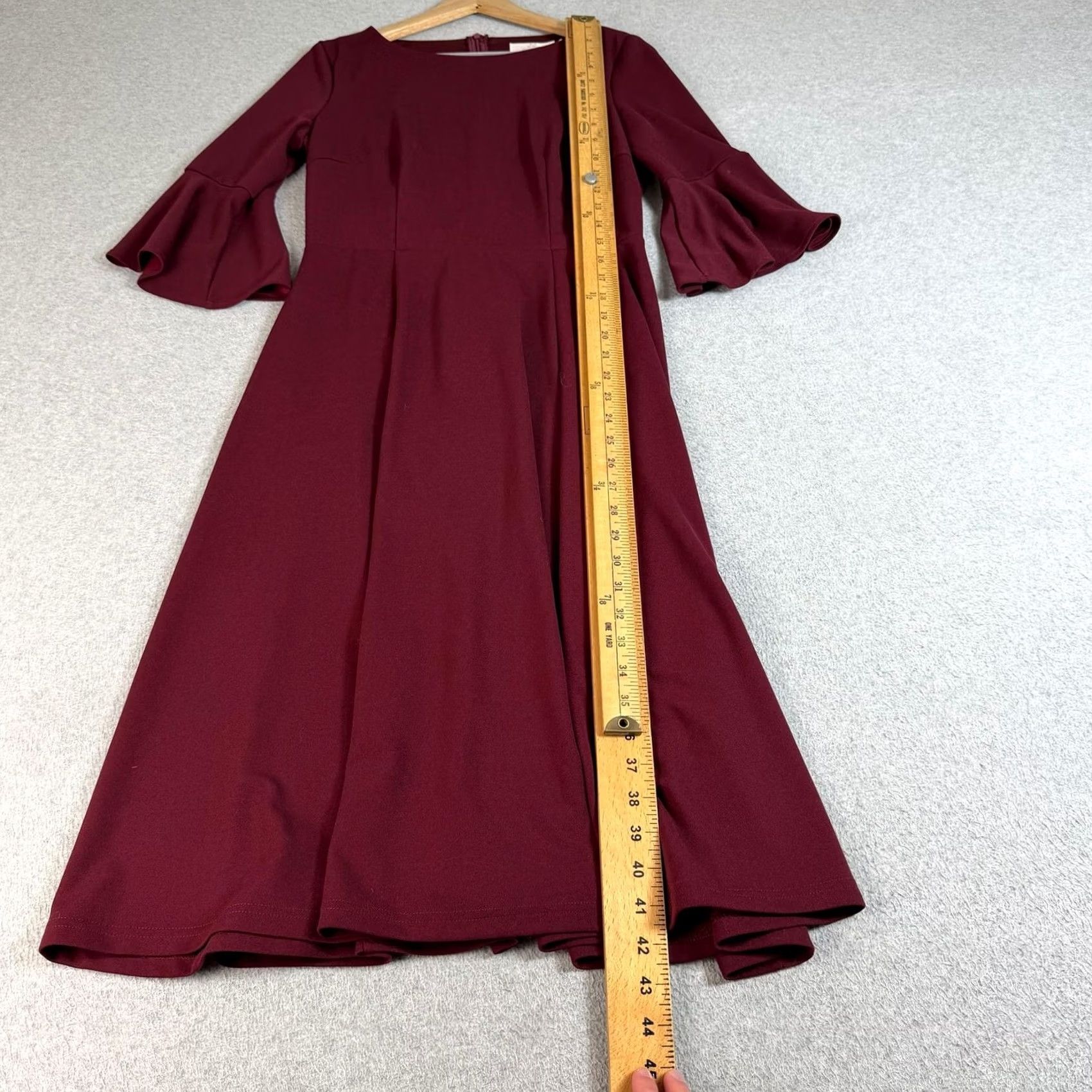 Bell HOMRAIN Dress Women M Red Maxi Fit & Flare Bell Sleeve Formal Wedding Size M / US 6-8 / IT 42-44 - 5 Thumbnail