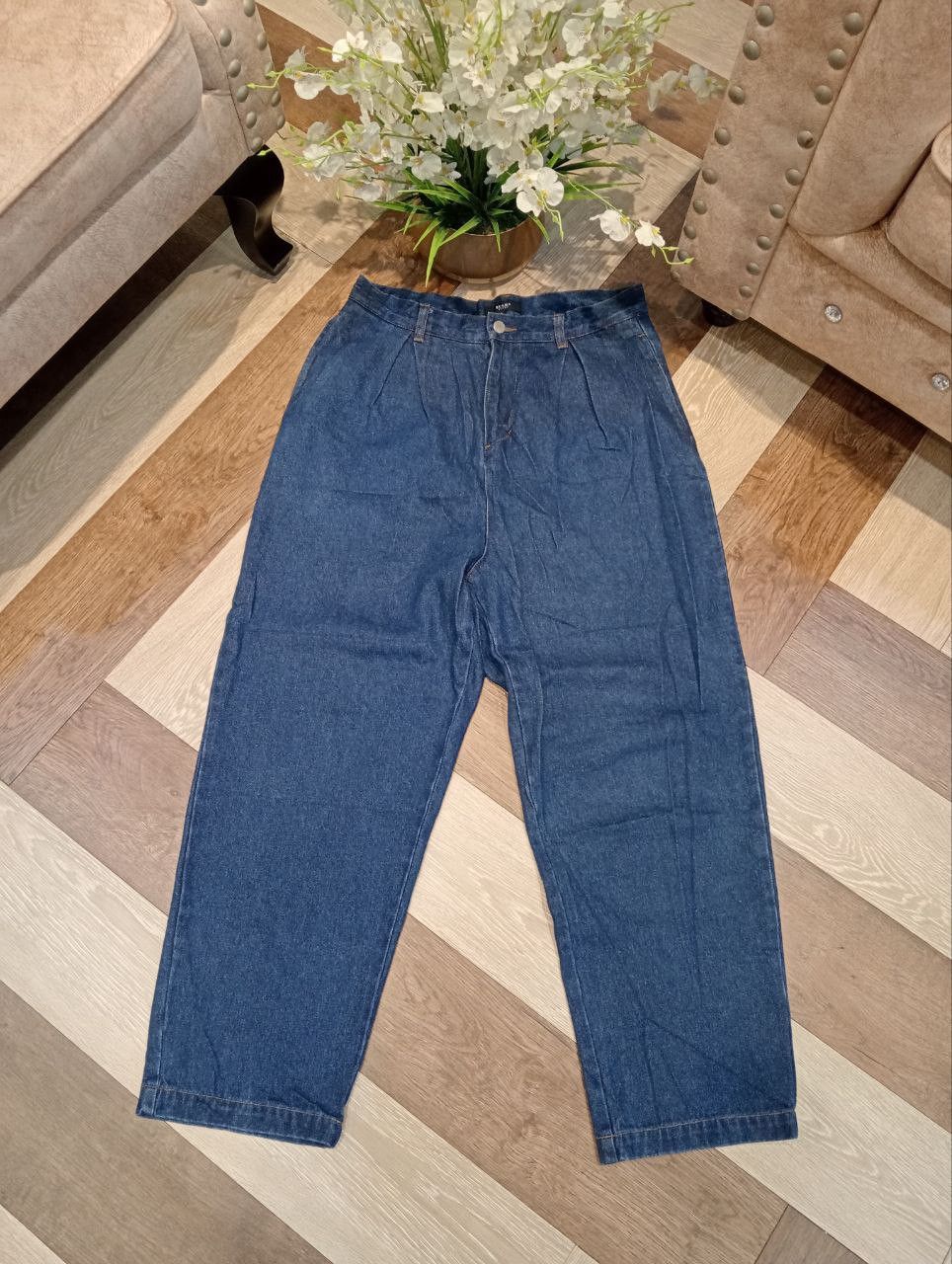 Beams Japan BEAMS HEART JAPAN BAGGY WIDE DENIM PANTS - SIZE M Size US 32 / EU 48 - 1 Thumbnail