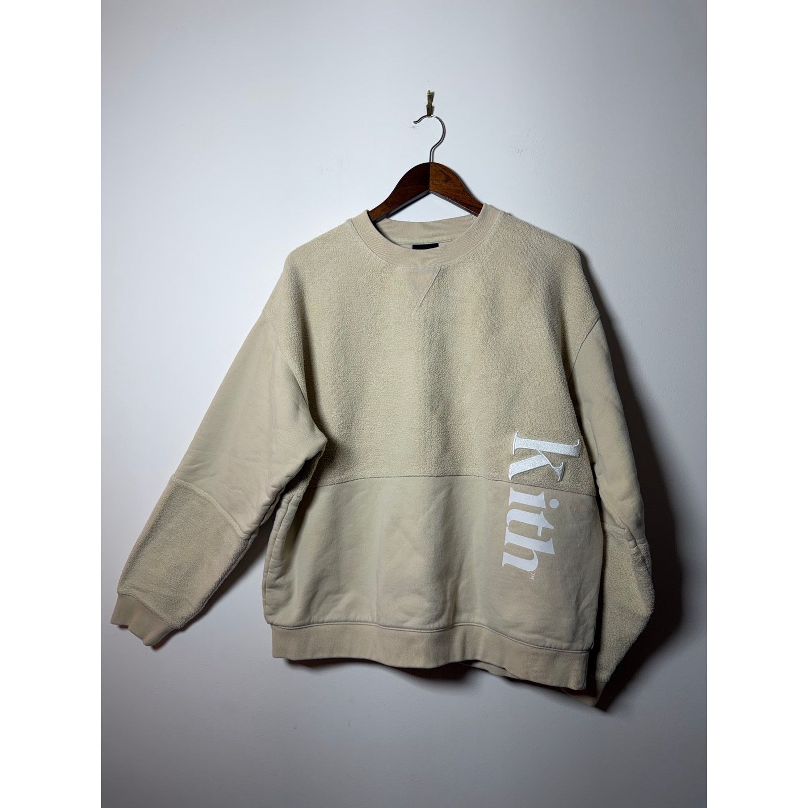 Kith Kith Reverse Paneled Fleece Crewneck Sweatshirt Sediment Size US L / EU 52-54 / 3 - 1 Thumbnail