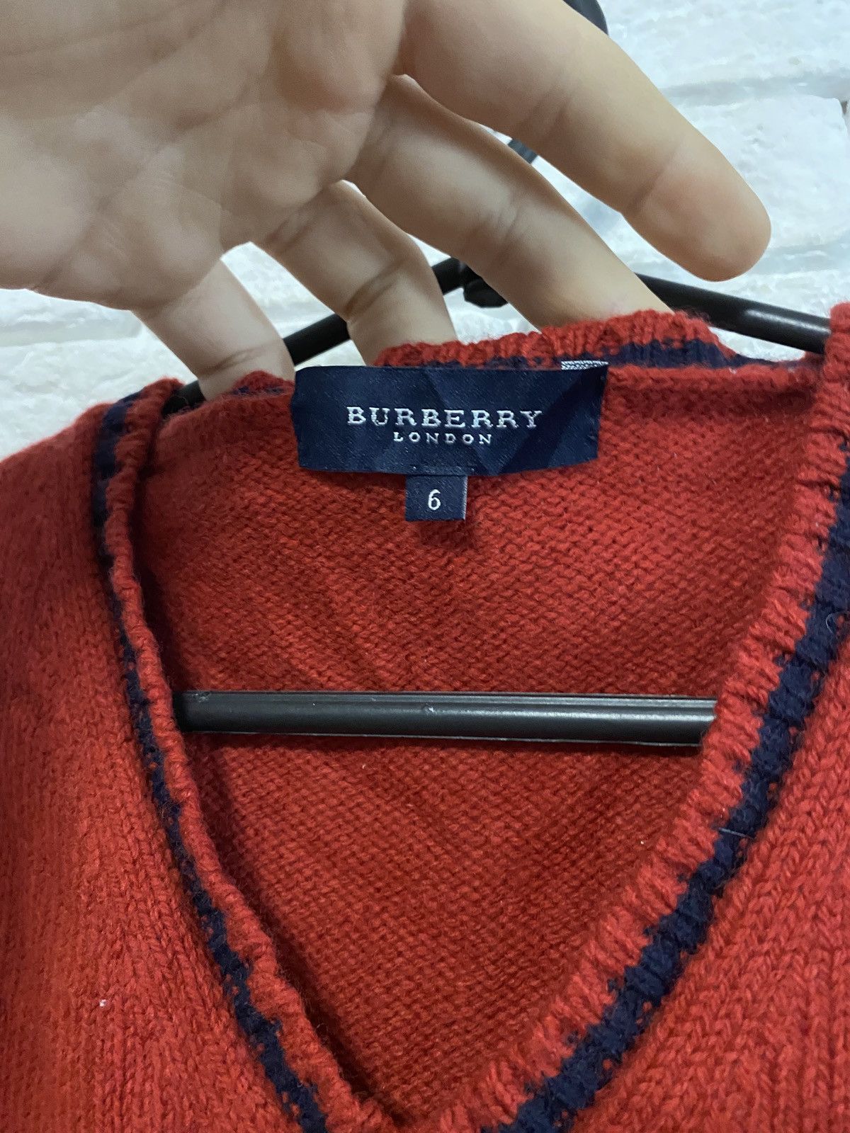 Burberry × Vintage Vintage Wool West Burberry London Tank Top Size US L / EU 52-54 / 3 - 3 Thumbnail