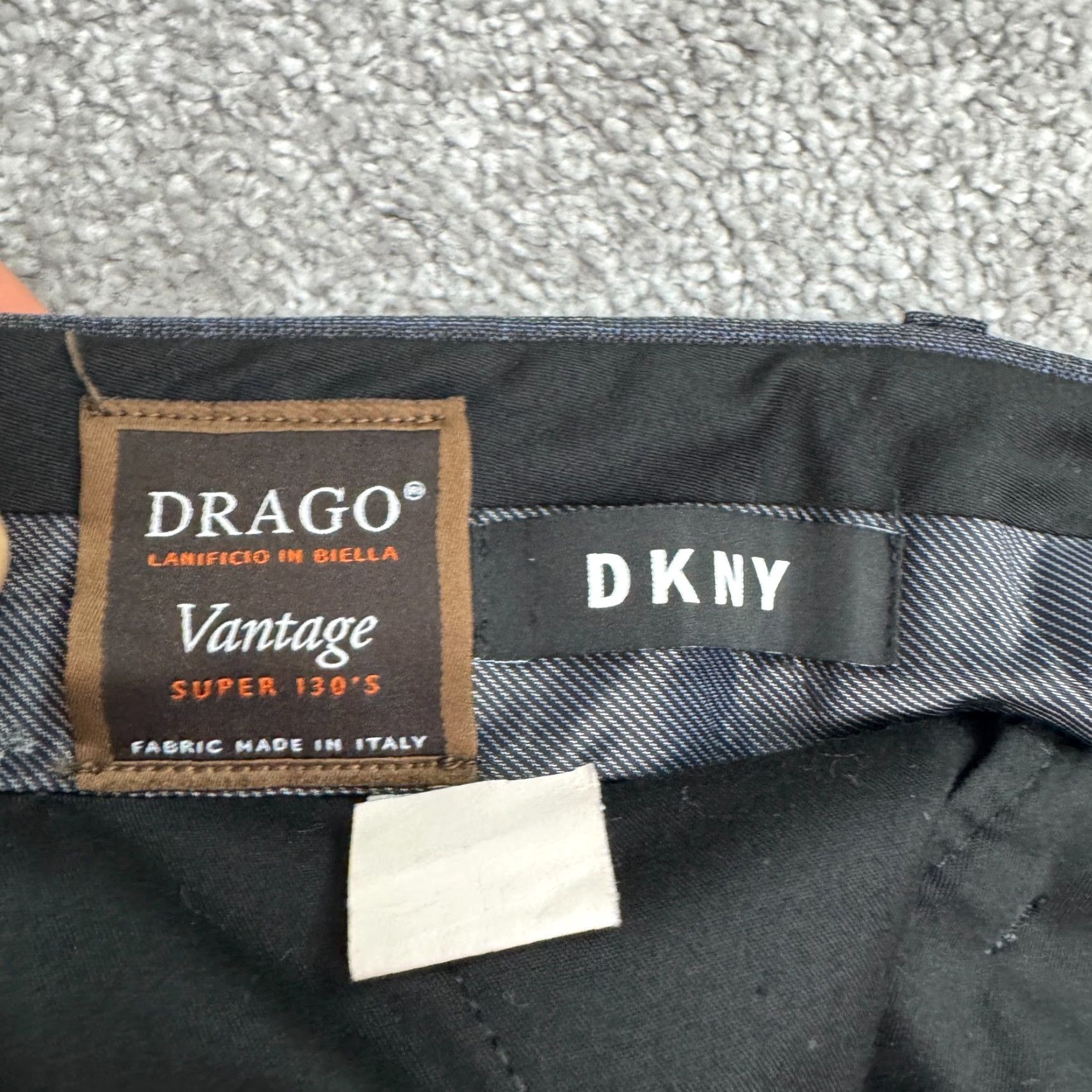 DKNY VINTAGE DKNY Mens Dress Pants Wool Plaid 34 Waist 30 Inseam Classic Business Casual Workwear Size US 33 - 6 Thumbnail