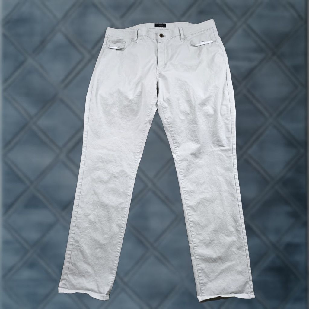Vintage Alton Lane Chino Pants Mens 40x34 Light Gray Stretch Cotton Twill 5-Pocket Size US 40 / EU 56 - 1 Thumbnail