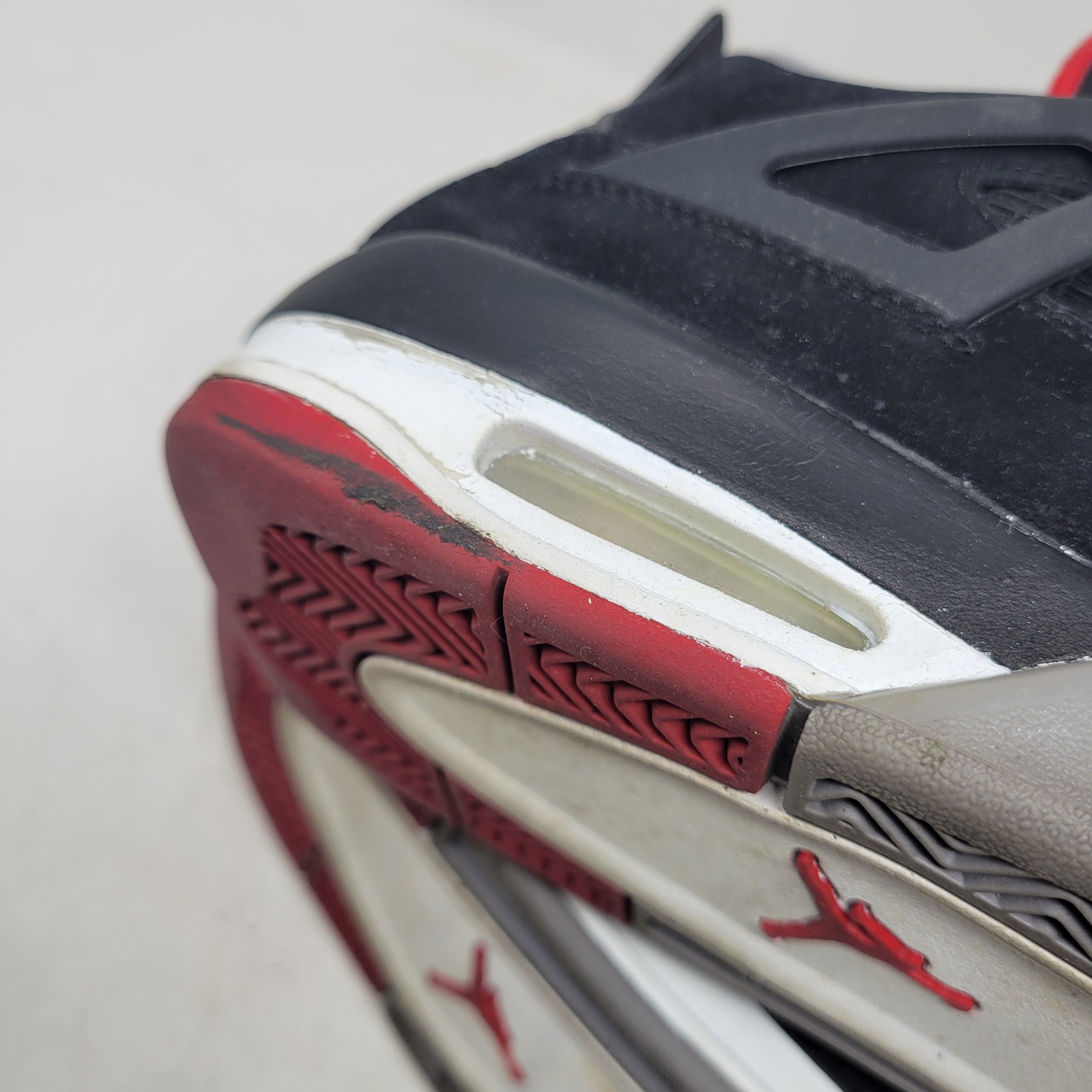 Jordan Brand × Nike Air Jordan 4 Retro IV Black Red BRED 308497-089 US sz 8 Size US 8 / EU 41 - 10 Thumbnail