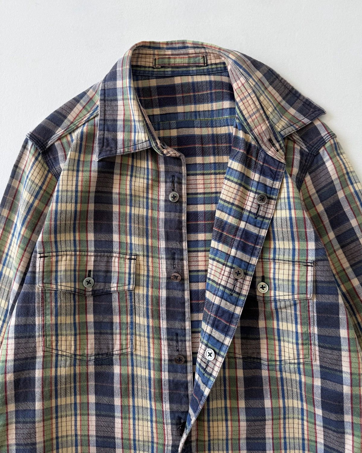 Nigel Cabourn NIGEL CABOURN CHECK REVERSIBLE SHIRT Size US M / EU 48-50 / 2 - 7 Thumbnail