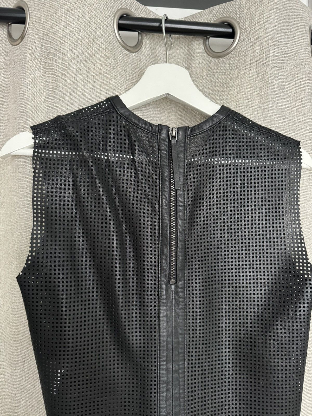 Helmut Lang Helmut Lang leather mesh tank top Size S / US 4 / IT 40 - 3 Thumbnail