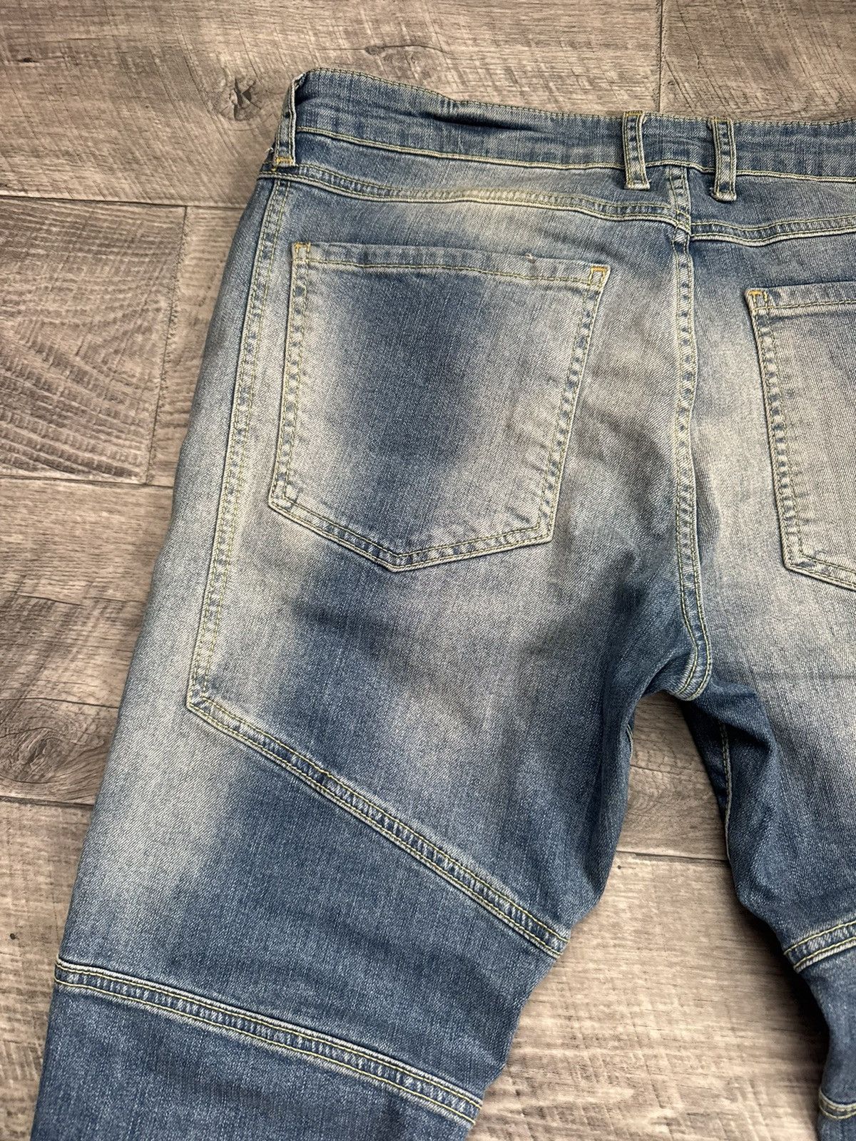 Represent Clo. Represent Biker Denim Sand Blue Pants Jeans Size US 32 / EU 48 - 12 Thumbnail