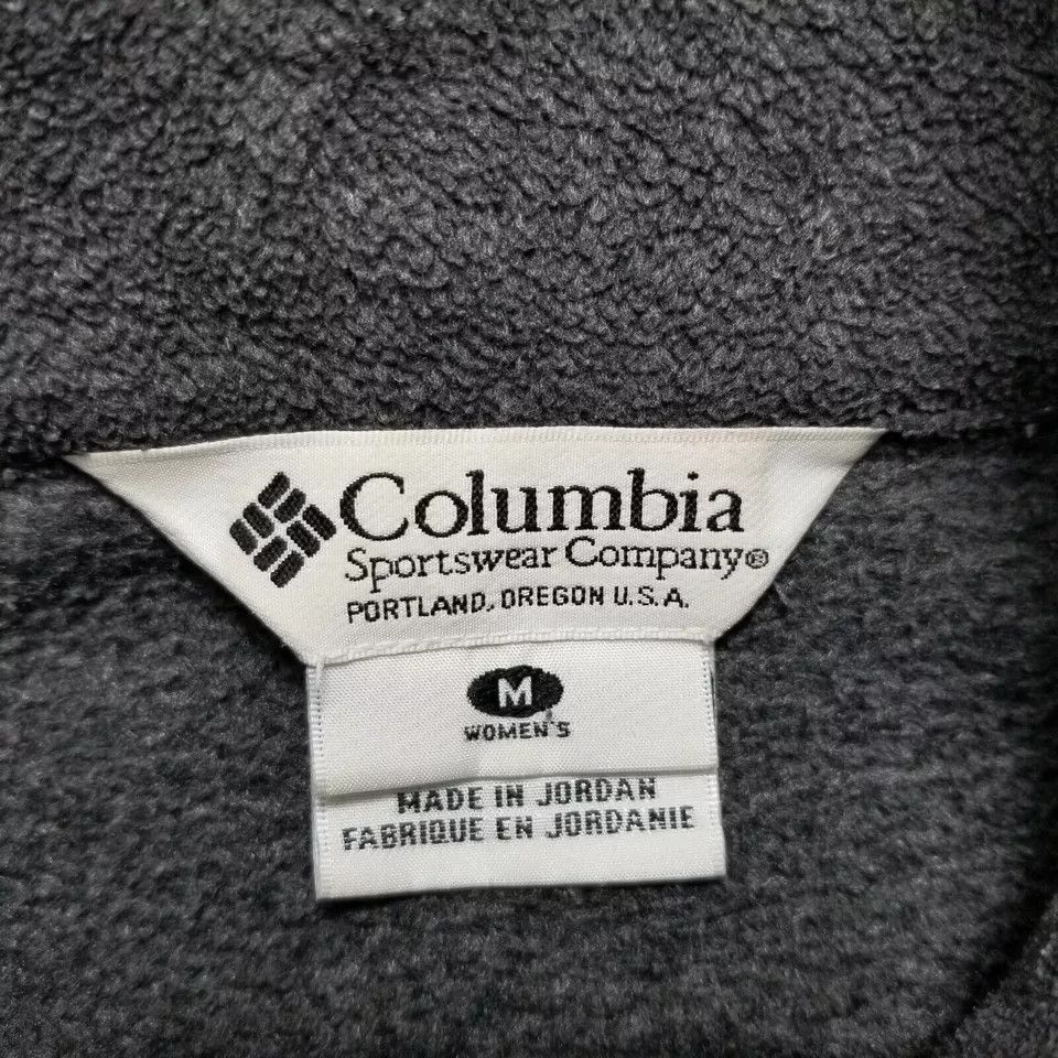 Columbia Columbia Fleece Jacket Womens Medium Gray Pockets Full Zip Size M / US 6-8 / IT 42-44 - 7 Thumbnail