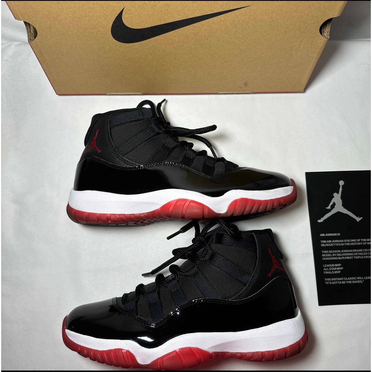 Jordan Brand × Nike Size 7.5 - Nike Air Jordan 11 Retro Bred 2019 Men's Shoes Size US 7.5 / EU 40-41 - 2 Thumbnail