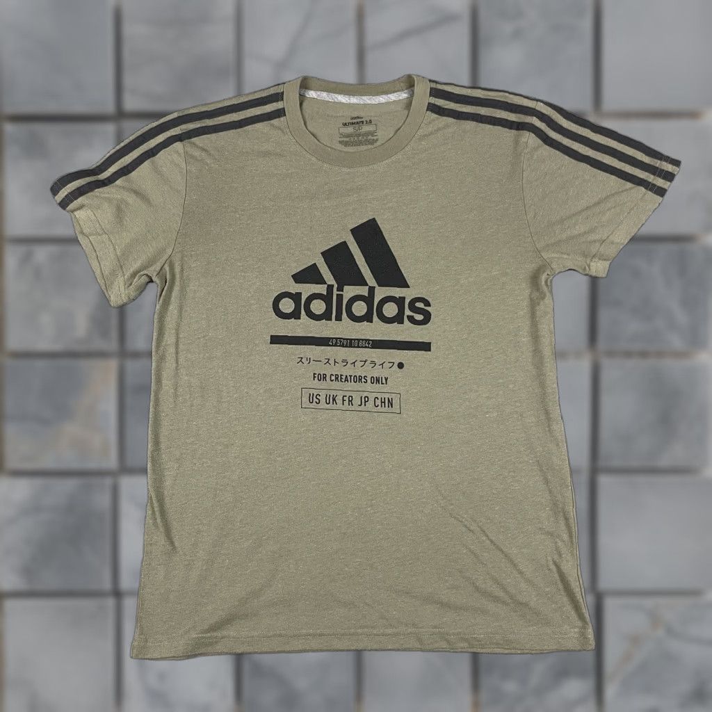 Adidas Adidas T-shirt Adult Small Ultimate 2.0 Workout Light Green Three Stripes Shirt Mens S Green Ultimates 2.0 Size US S / EU 44-46 / 1 - 1 Thumbnail