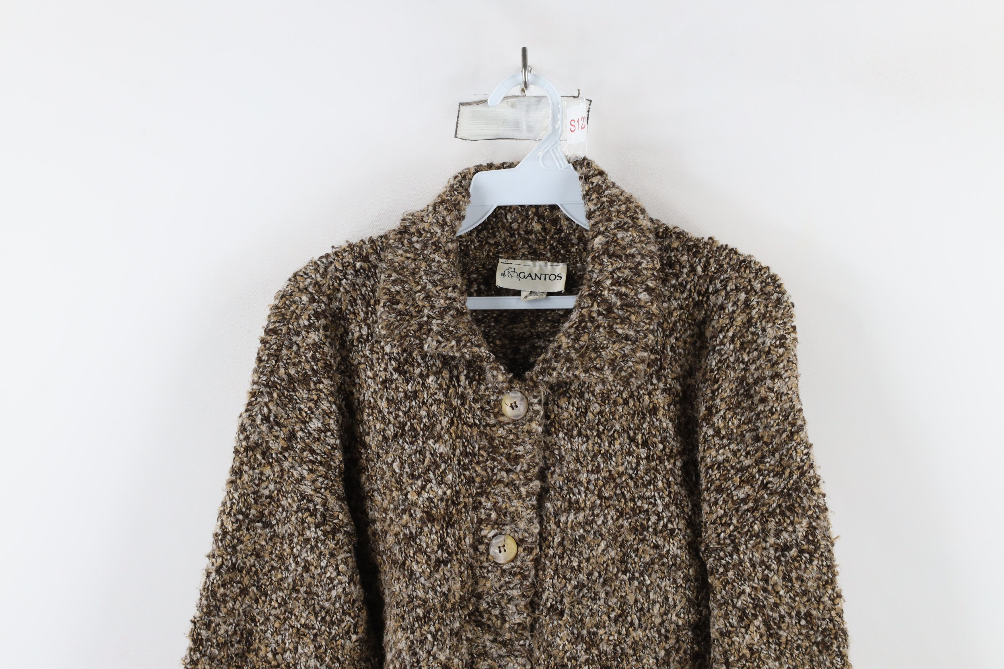 Vintage Vintage 90s Streetwear Knit Collared Cardigan Sweater USA Size S / US 4 / IT 40 - 2 Thumbnail