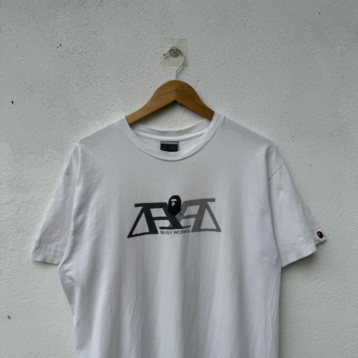 Bape Vintage A Bathing Ape BAPE Busy Work Tee Shirt Size US L / EU 52-54 / 3 - 2 Thumbnail