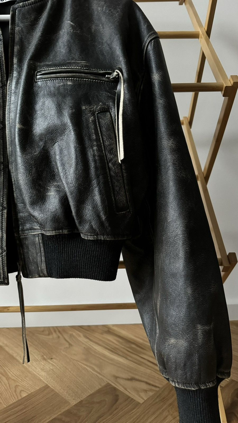 Acne Studios Acne Studios Leather Bomber Size L / US 10 / IT 46 - 3 Thumbnail