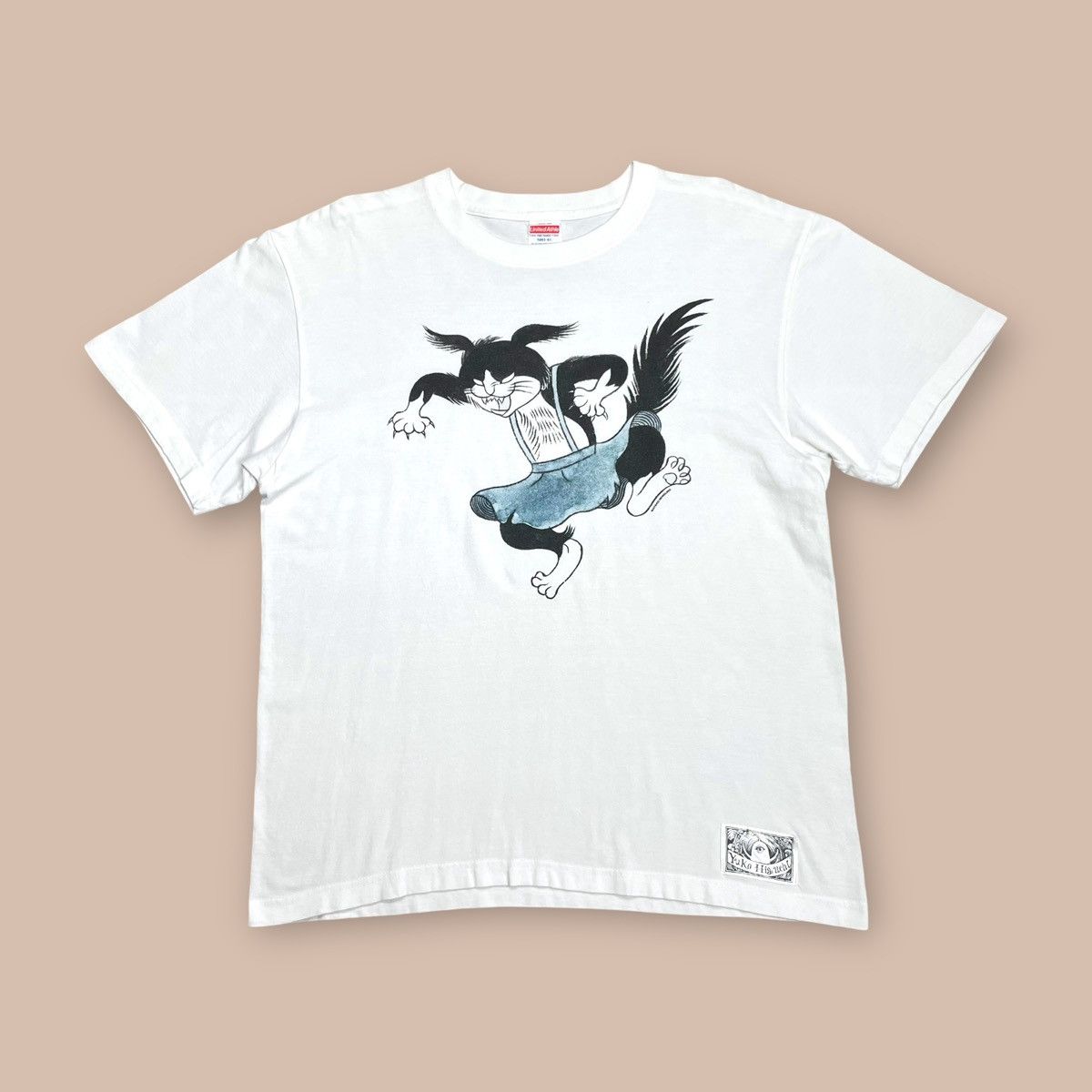 Japanese Brand Higuchi Yuko by Ishiguro Ayako "Sanjo" pattern Tee Size US L / EU 52-54 / 3 - 1 Thumbnail
