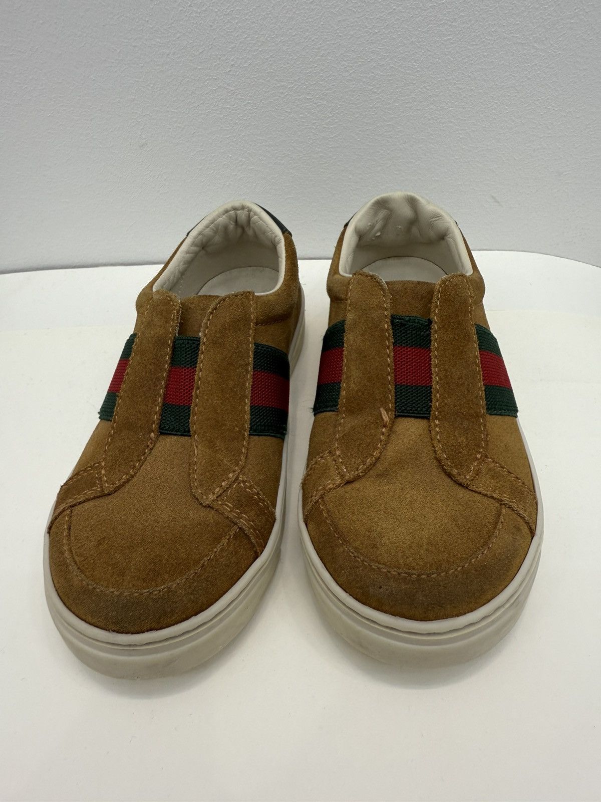 Gucci Gucci Kids Toddler Suede Slip On Shoes Size US 5 / EU 37 - 2 Thumbnail