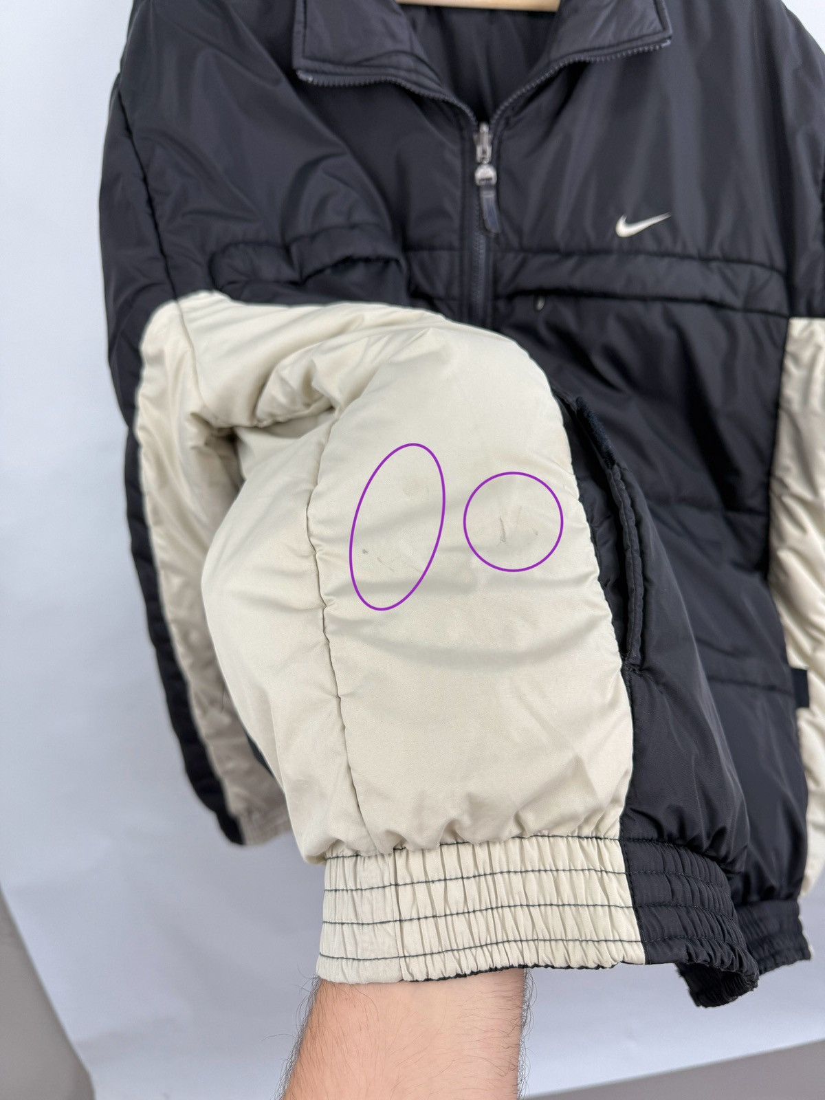 Nike 🇺🇸Vintage 90s Nike Reversible Puffer Jacket Synthetic Filling Size US L / EU 52-54 / 3 - 17 Thumbnail
