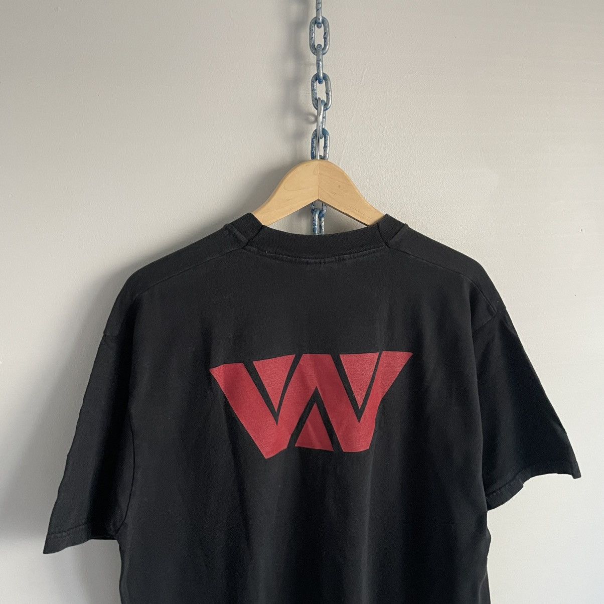 Fruit Of The Loom Vintage 90s Early 00s Wumpscut Rock Band Shirt Size US XL / EU 56 / 4 - 5 Thumbnail