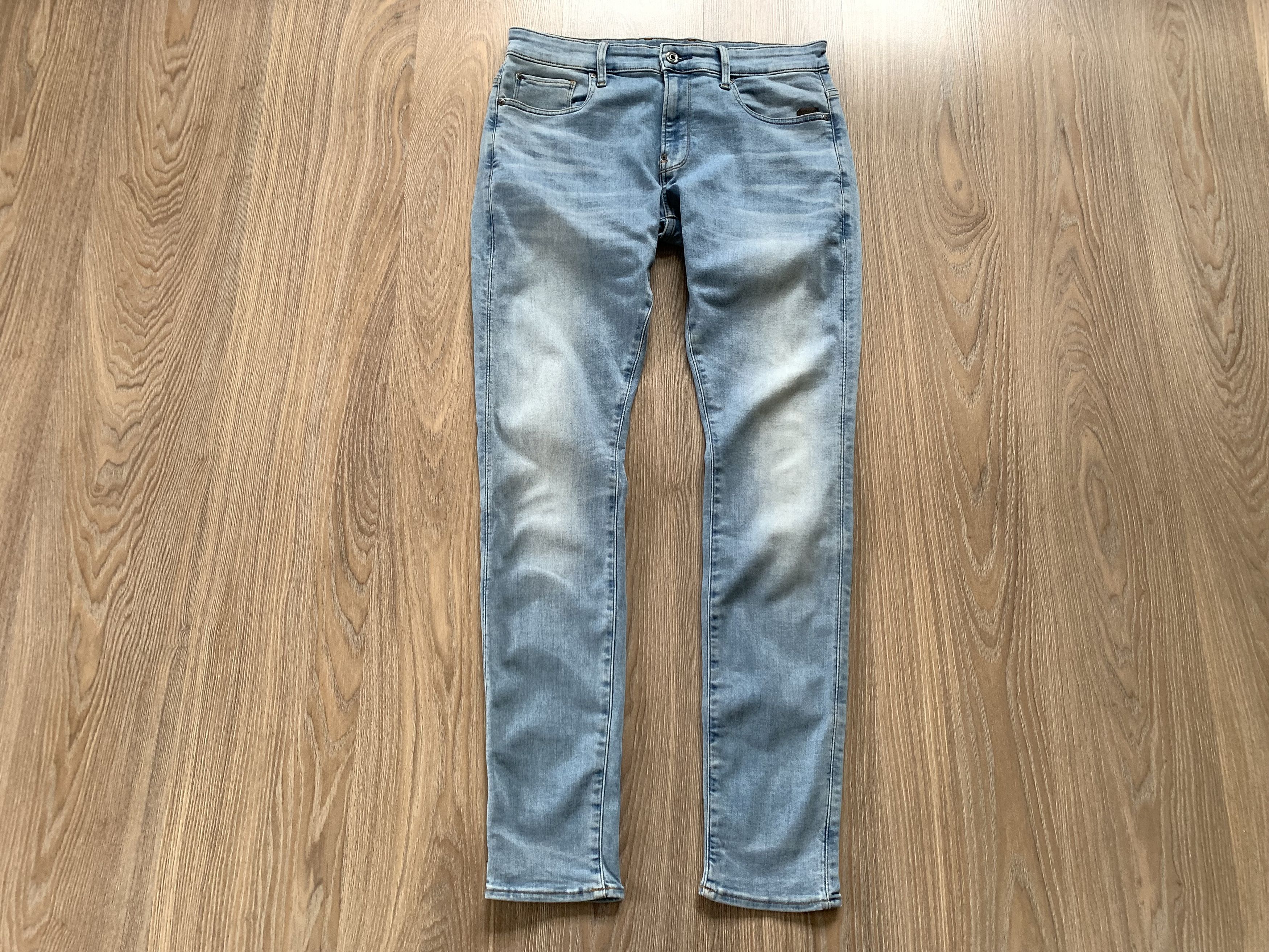 G-Star G-Star Raw Revend Light Washed Skinny Jeans Size US 34 / EU 50 - 2 Thumbnail