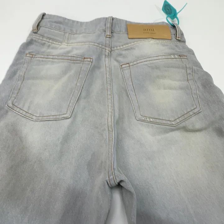 AMI AMIPARIS Vintage Low Waist Flared Jeans for Women -2507 Size 23" - 4 Thumbnail