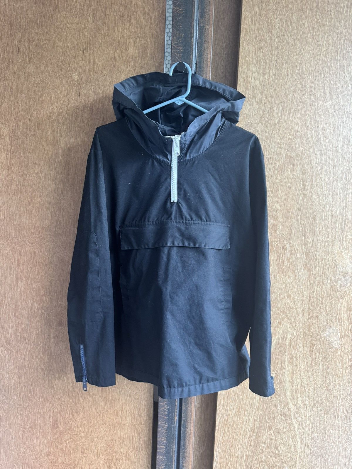 Timo Weiland Timo Weiland Black Hooded Anorak Jacket - M Size US M / EU 48-50 / 2 - 1 Thumbnail