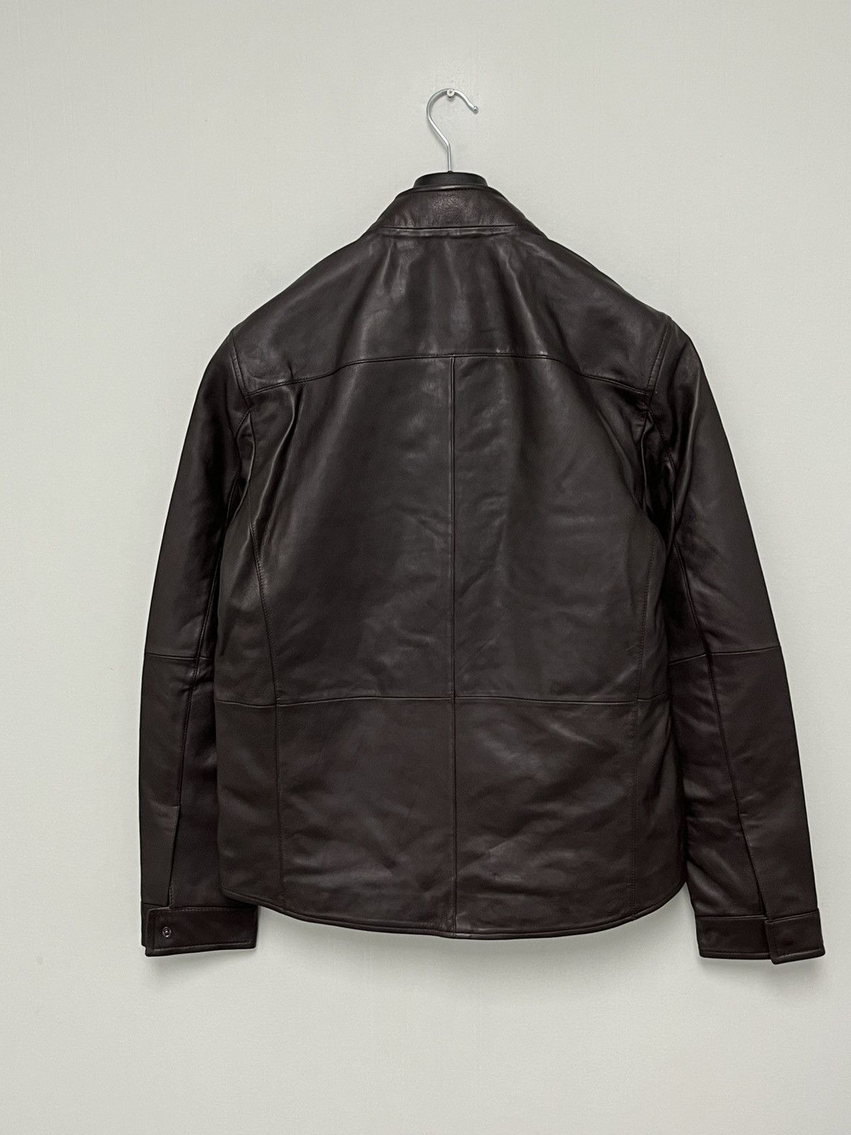 John Varvatos Leather snapfront jacket size medium Size US M / EU 48-50 / 2 - 12 Thumbnail