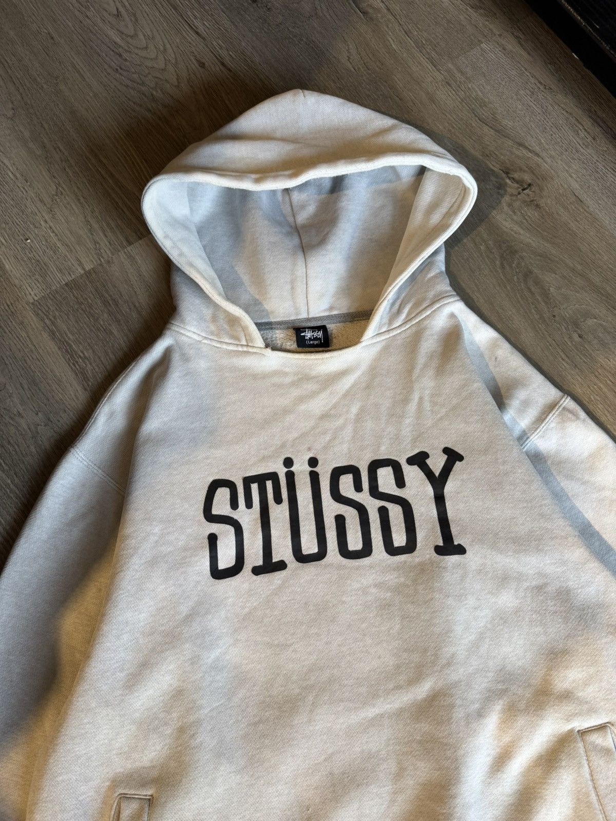 Stussy VINTAGE STUSSY BLOCK SPORT GREY HOODIE Size US L / EU 52-54 / 3 - 2 Thumbnail
