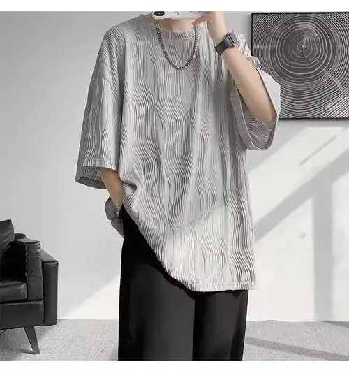 Japanese Brand Hirasawa x Eri 💎 Korean Wave Pleated Relaxed Tee T-shirt Size US XL / EU 56 / 4 - 2 Thumbnail