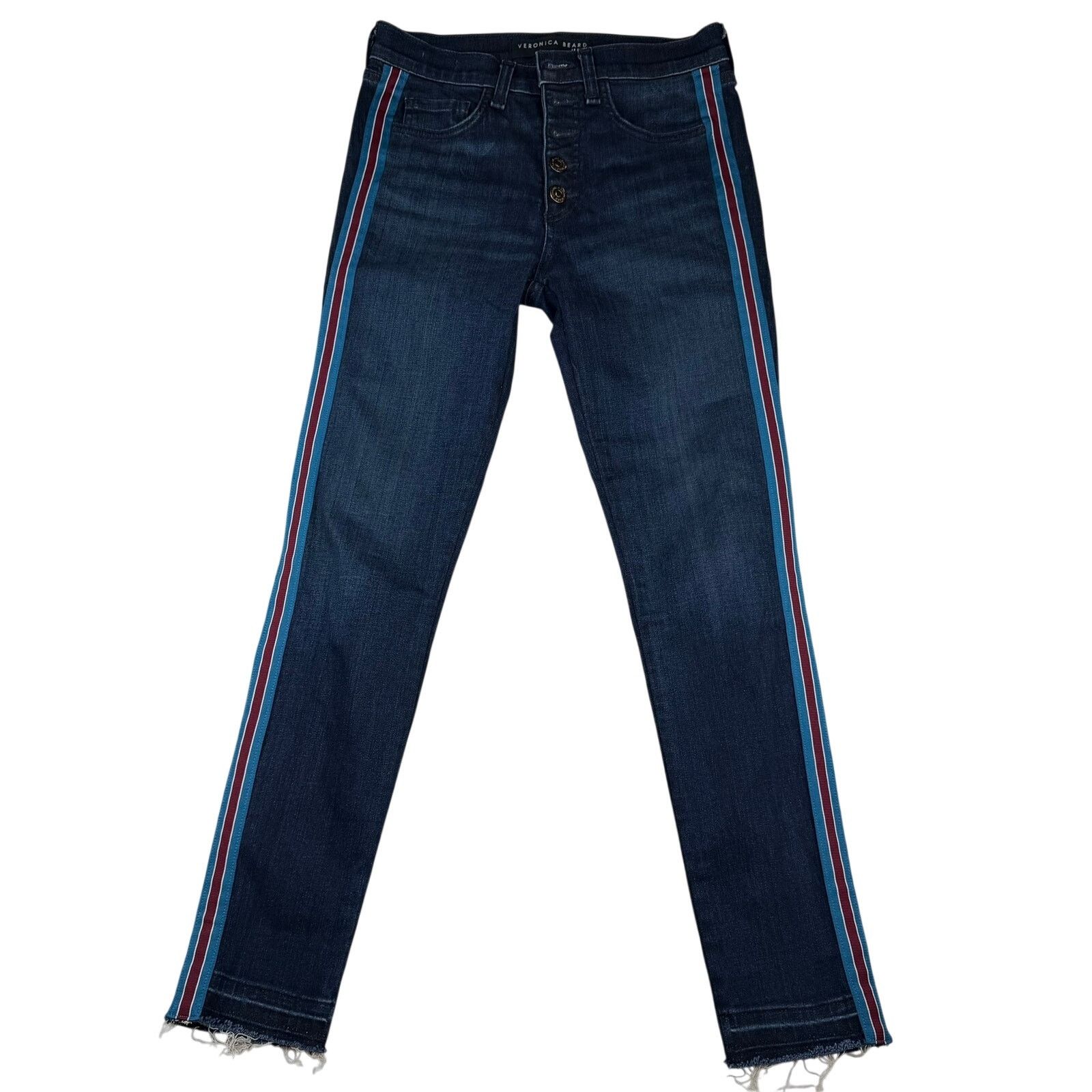 Veronica Beard Veronica Beard Debbie Jeans Size 25 Midnight Tux w/ Fray Size 25" / US 0 / IT 36 - 1 Thumbnail