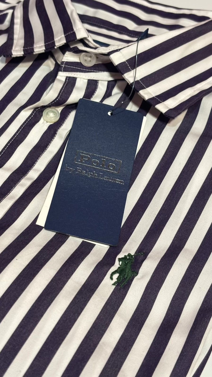 Polo Ralph Lauren Stripe Shirt Polo Ralph Lauren Purple Size S / US 4 / IT 40 - 3 Thumbnail