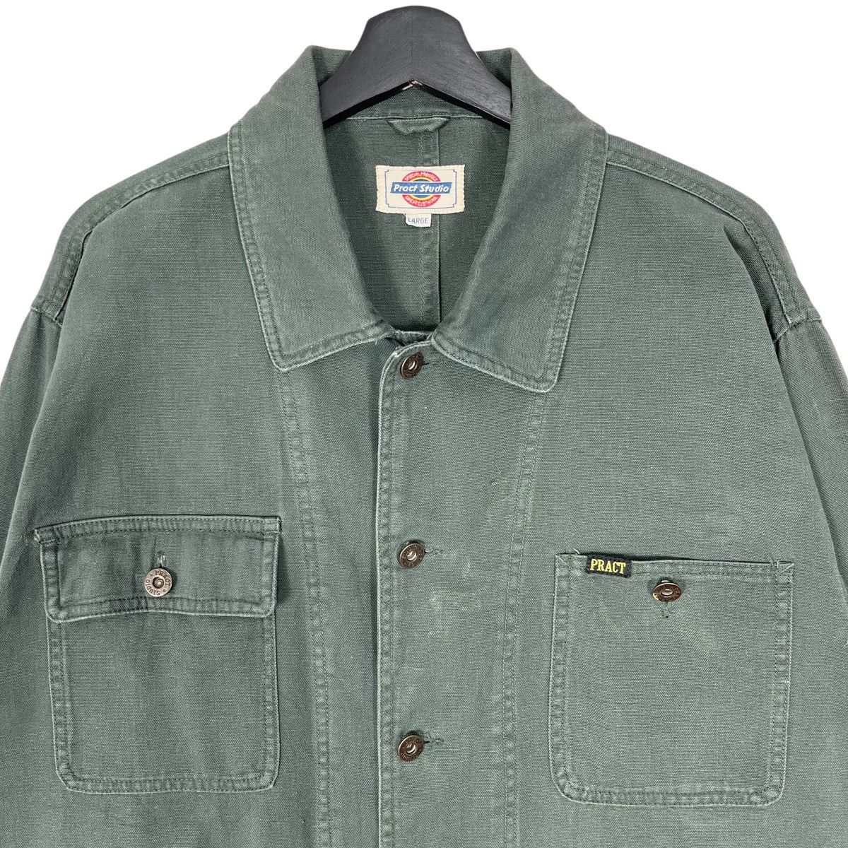 Vintage Vintage Pract Studio Workers Chore Jacket Size US L / EU 52-54 / 3 - 3 Thumbnail