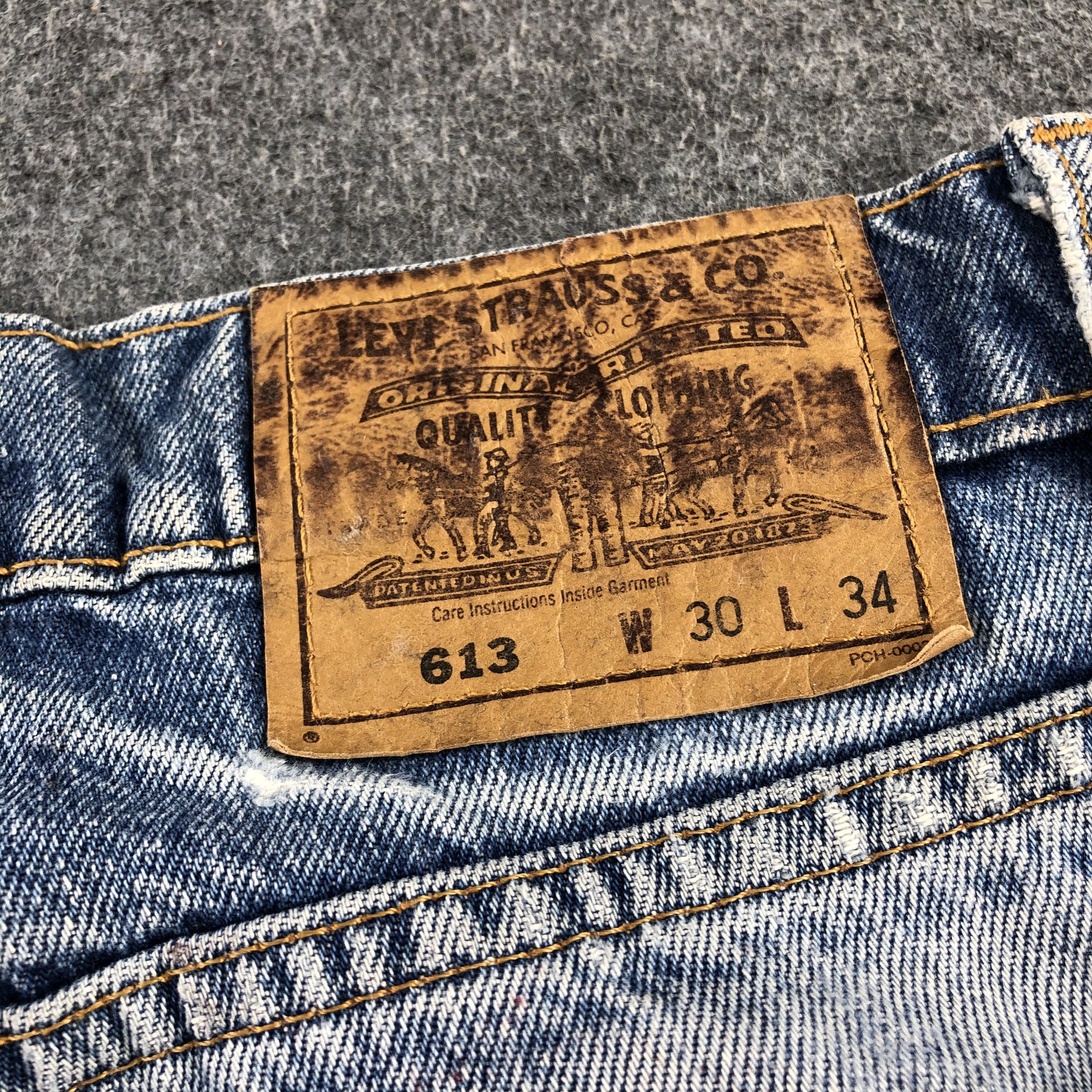 Levi's 90s Vintage Blue Wash Levis 613 Jeans-J1880 Size US 29 - 5 Thumbnail