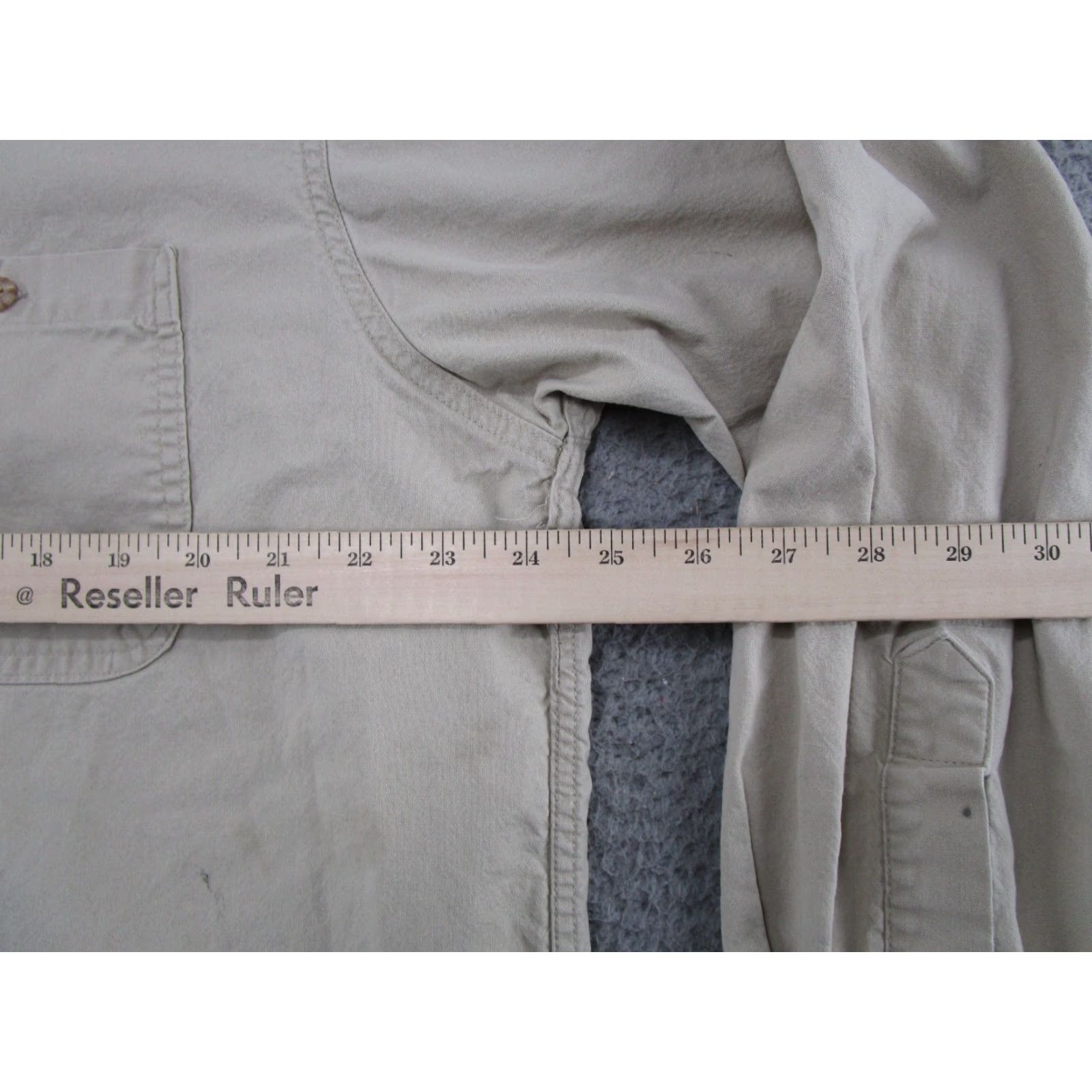 Carhartt VINTAGE Carhartt Rugged Outdoor Wear Duck Canvas Work Shirt USA 90s Men XL Beige Cotton Heavyweight Pockets Button-Up Size US XL / EU 56 / 4 - 7 Thumbnail