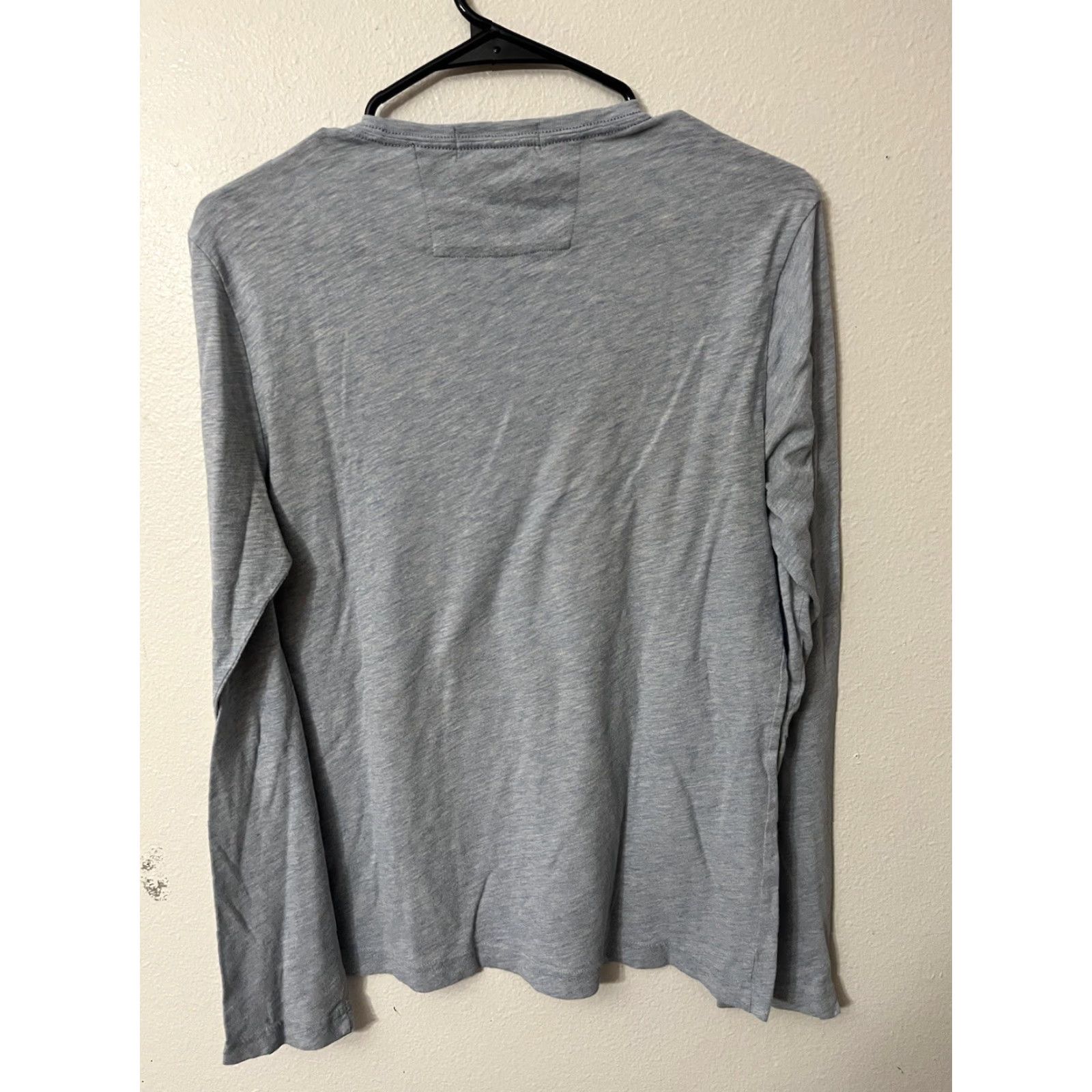 Banana Republic Banana Republic T-Shirt Mens S Blue Space Dye Long Sleeve Moisture Wicking Crew Neck Pullover 27 in Cotton Blend Regular Shirt Size US S / EU 44-46 / 1 - 3 Thumbnail