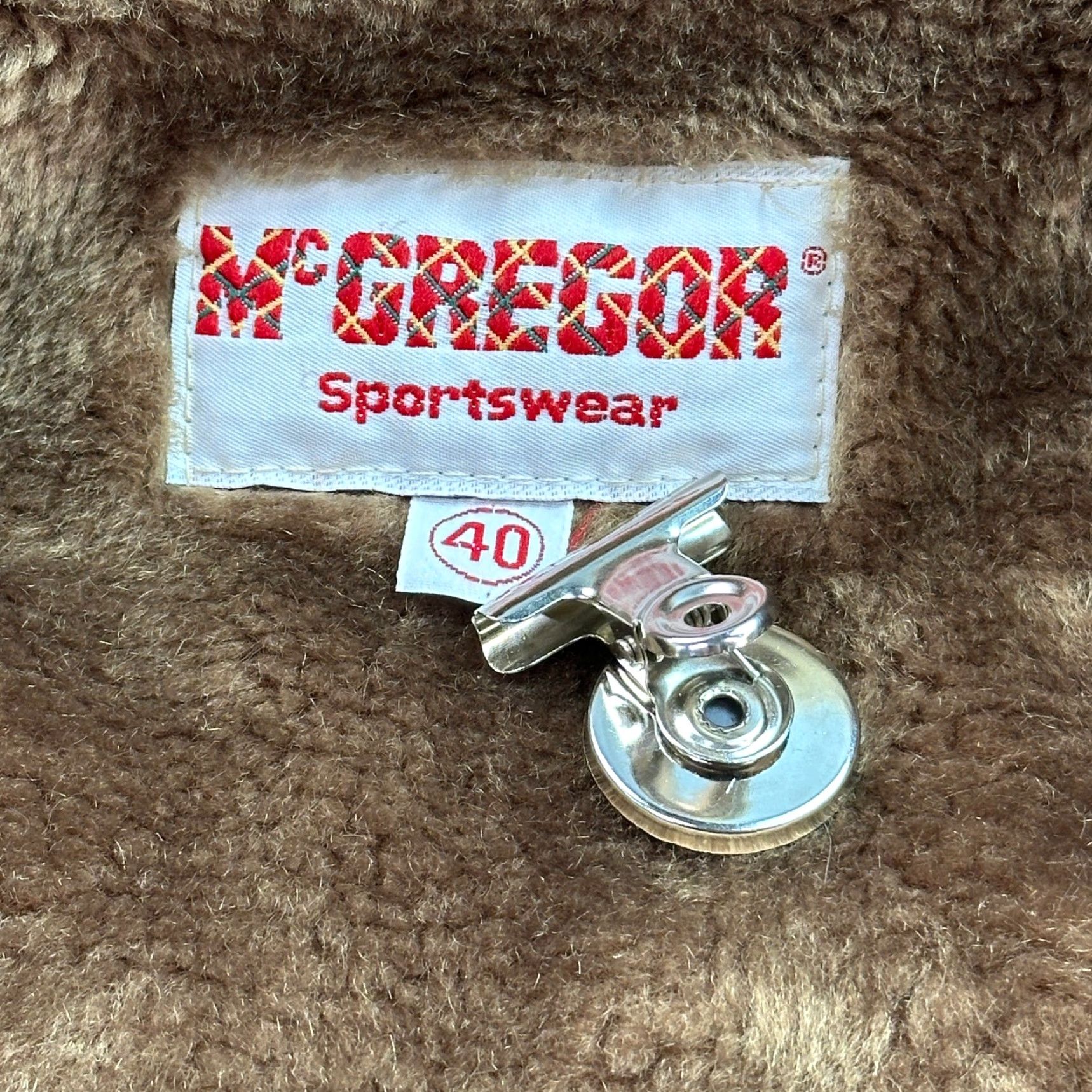 McGregor VINTAGE McGregor Jacket Mens 40 Tan Faux Fur Lined Rancher Coat USA Union Made Casual Cotton Canvas Cowboy Western 80s Classic Outerwear Mens Size US XXS / EU 40 - 5 Thumbnail