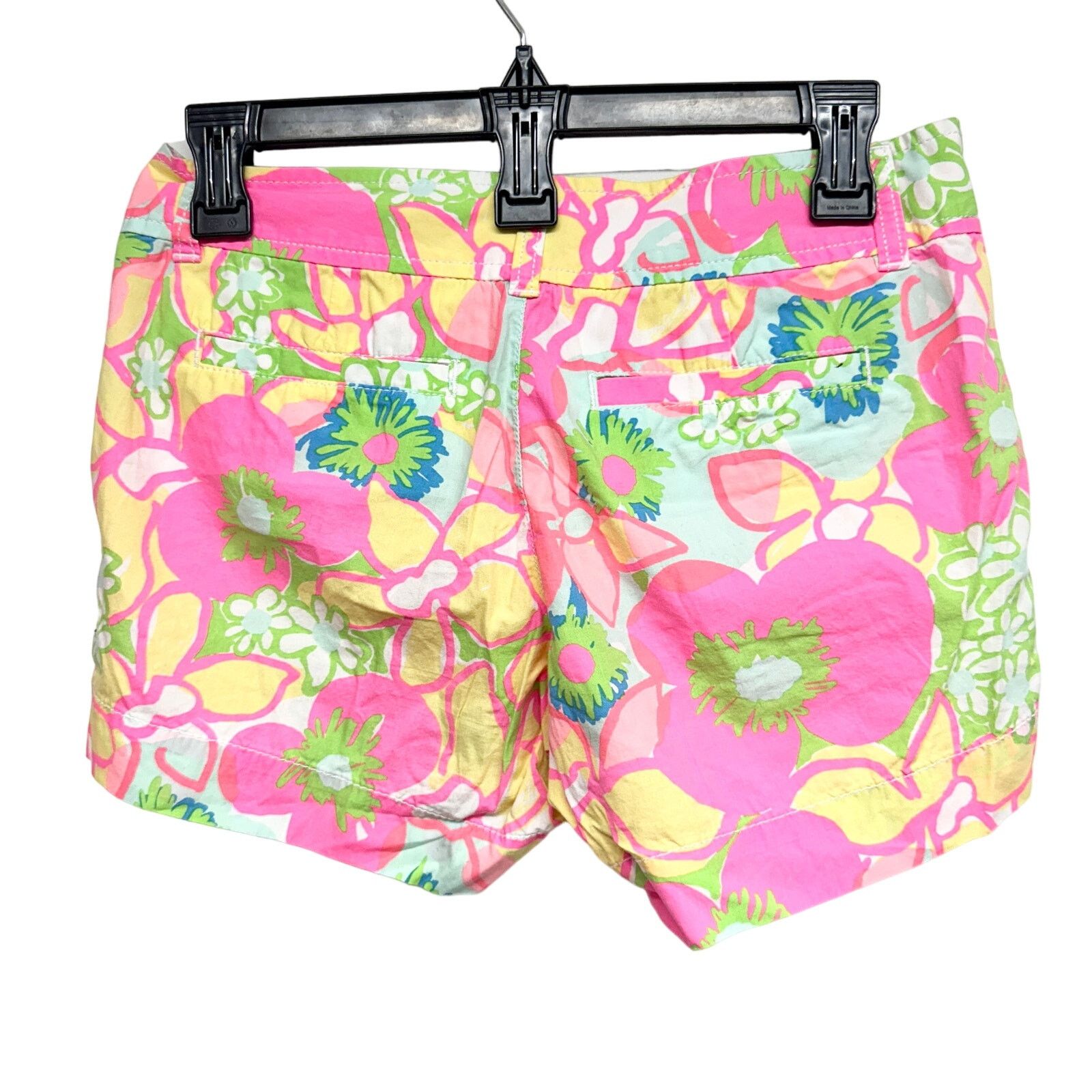 Lilly Pulitzer Lilly Pulitzer Shorts Callahan Bright Floral Daisy Cotton 0 Size 25" / US 0 / IT 36 - 2 Thumbnail