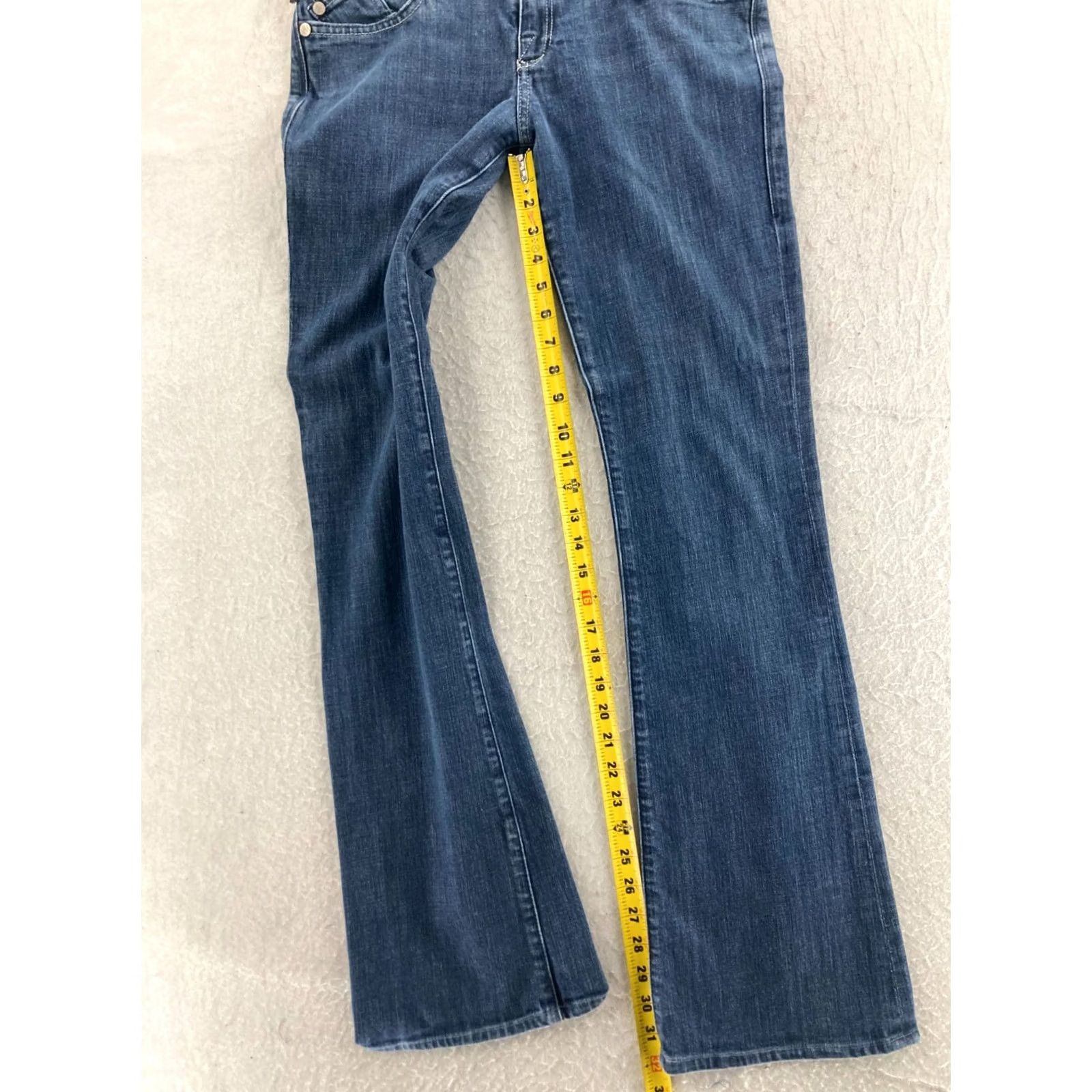 Vintage Rock & Republic Kasandra Jeans Bootcut Dark Blue 28 Women Mid Rise Stretch Denim 5-Pocket Regular 32in Inseam Womens Size 28" / US 6 / IT 42 - 5 Thumbnail