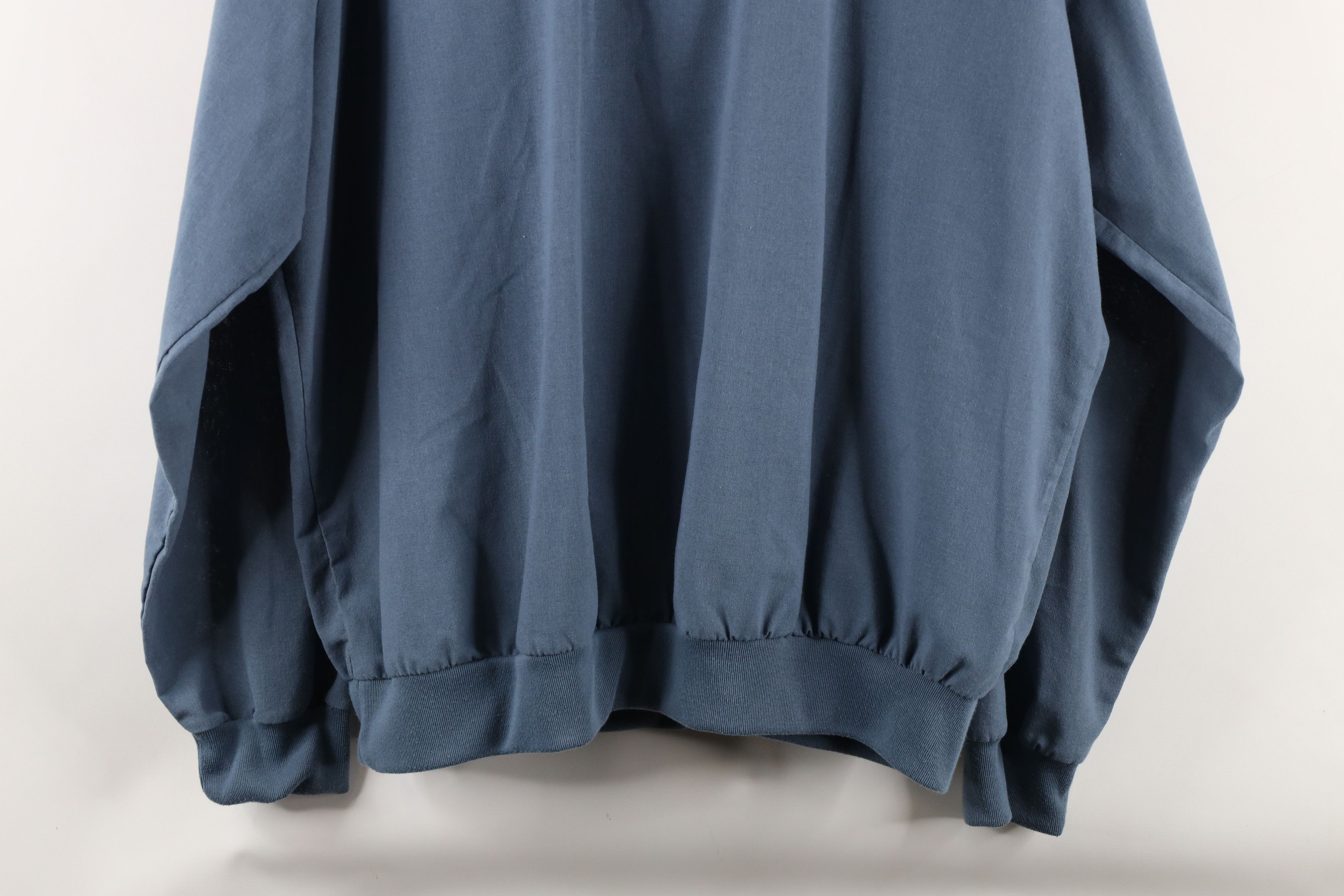 Vintage Vintage 90s Streetwear Cable Knit Pullover Polo Shirt Blue Size US XL / EU 56 / 4 - 12 Thumbnail