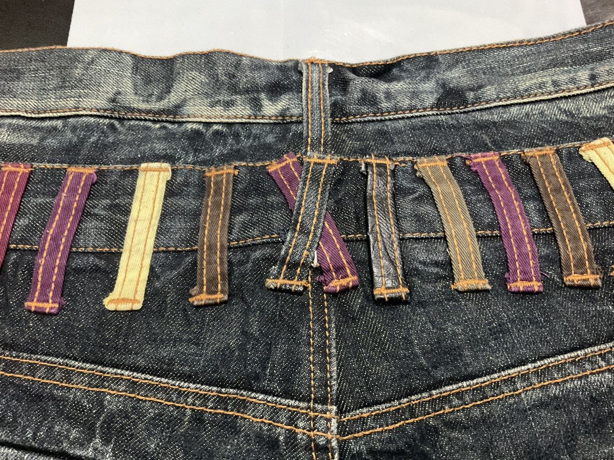 Beauty Beast 🔥 Y2K Nylaus Jeans Double Waist Studded Zippers Denim LGB Size US 32 / EU 48 - 11 Thumbnail