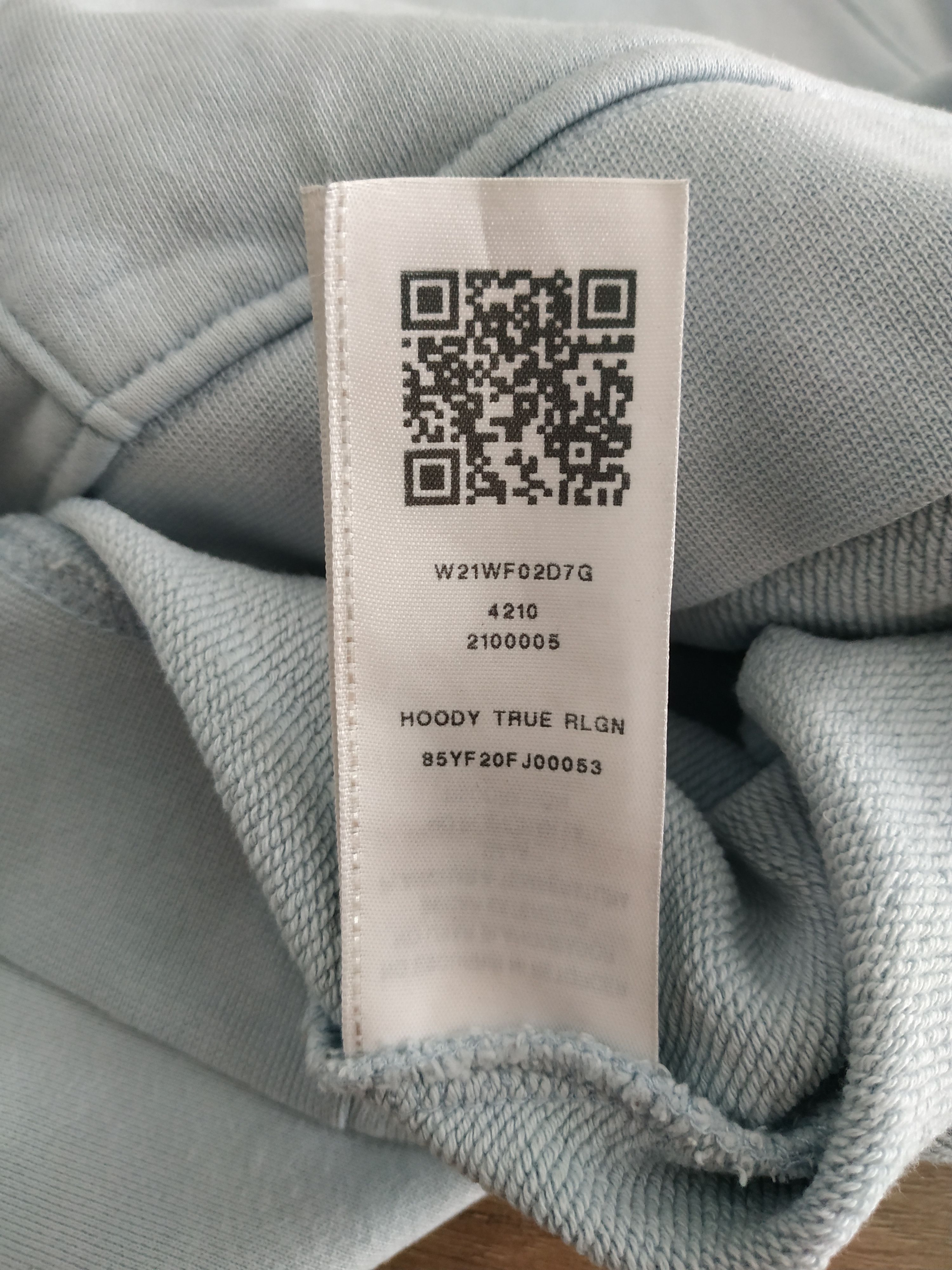 True Religion True Religion Men's Lightblue Hoodie, s. MEDIUM Size US M / EU 48-50 / 2 - 11 Thumbnail