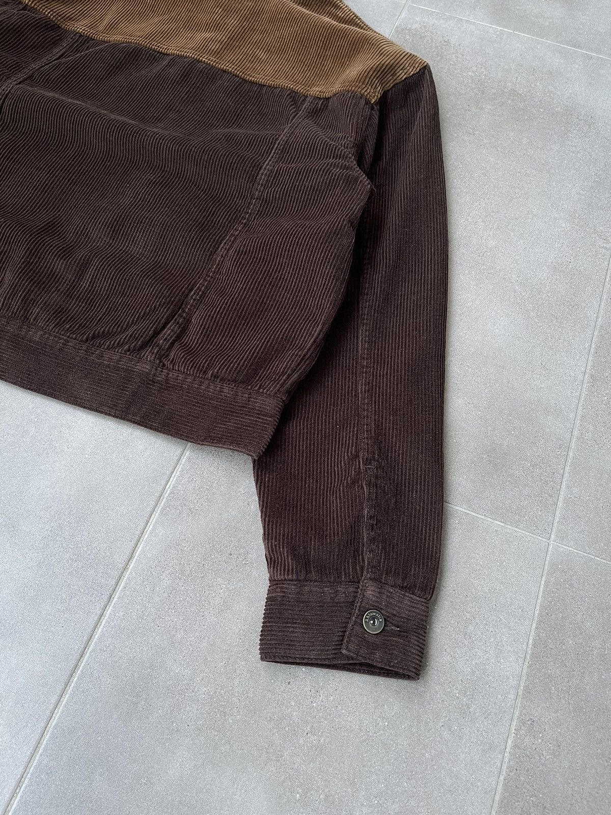 Ahluwalia !DS! AW23 Ahluwalia Iniquity Two Tone Corduroy Brown Jacket Size US L / EU 52-54 / 3 - 18 Thumbnail
