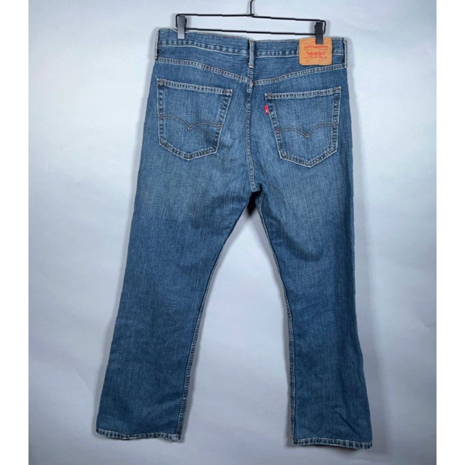 Levi's VINTAGE Levi's Jeans Bootcut 527 36 x 31 Men's Denim Blue Paint Marks 5-Pocket Retro Grunge Mens Size 36 Regular Inseam 31 Size US 36 / EU 52 - 2 Thumbnail